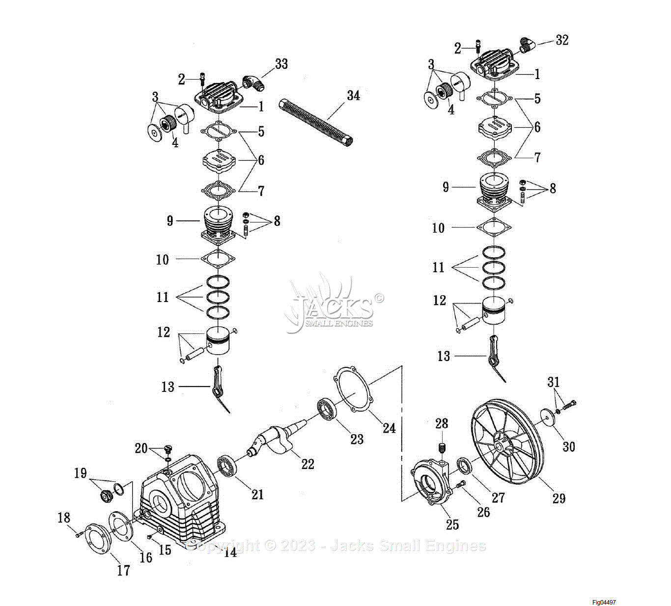 Northstar 4592121A Parts Diagram for 4592121 Pump Explosion