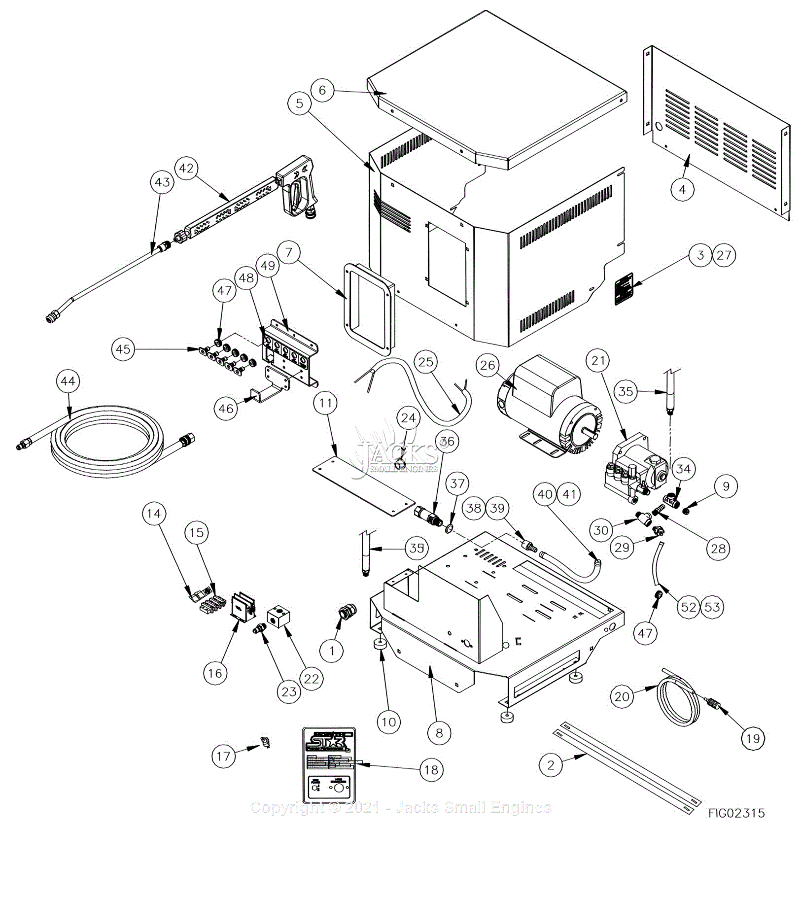 Northstar 157304E Parts Diagram for 157303 Parts Breakdown Rev C