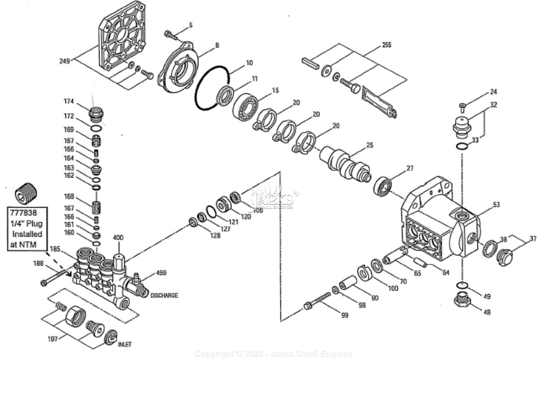 Northstar 1577543E Parts Diagram for Cat 3DNX Pump Breakdown