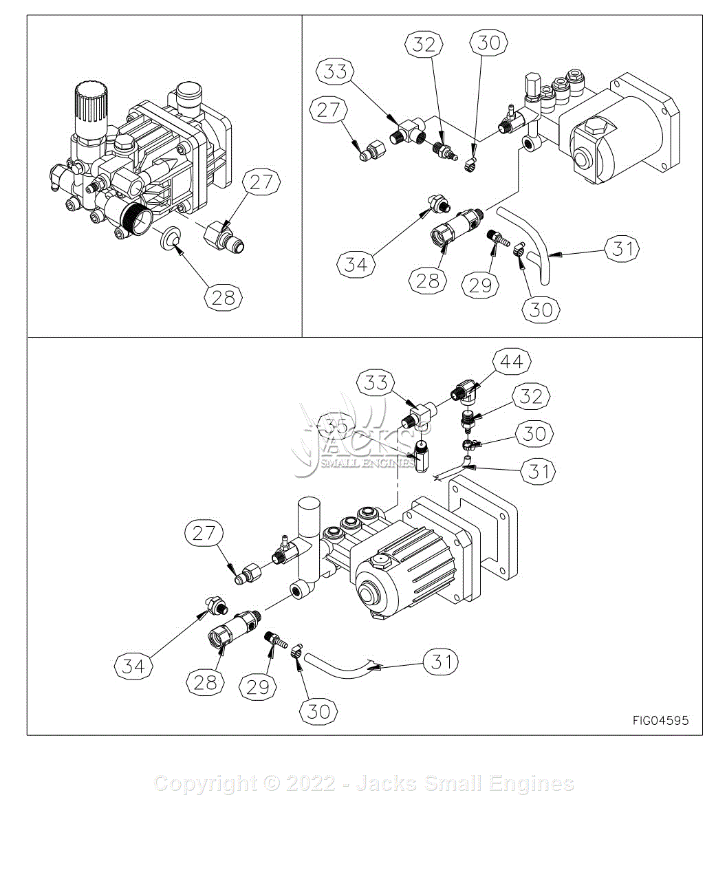 Northstar 15781120C Parts Diagram for Pump Assemblies