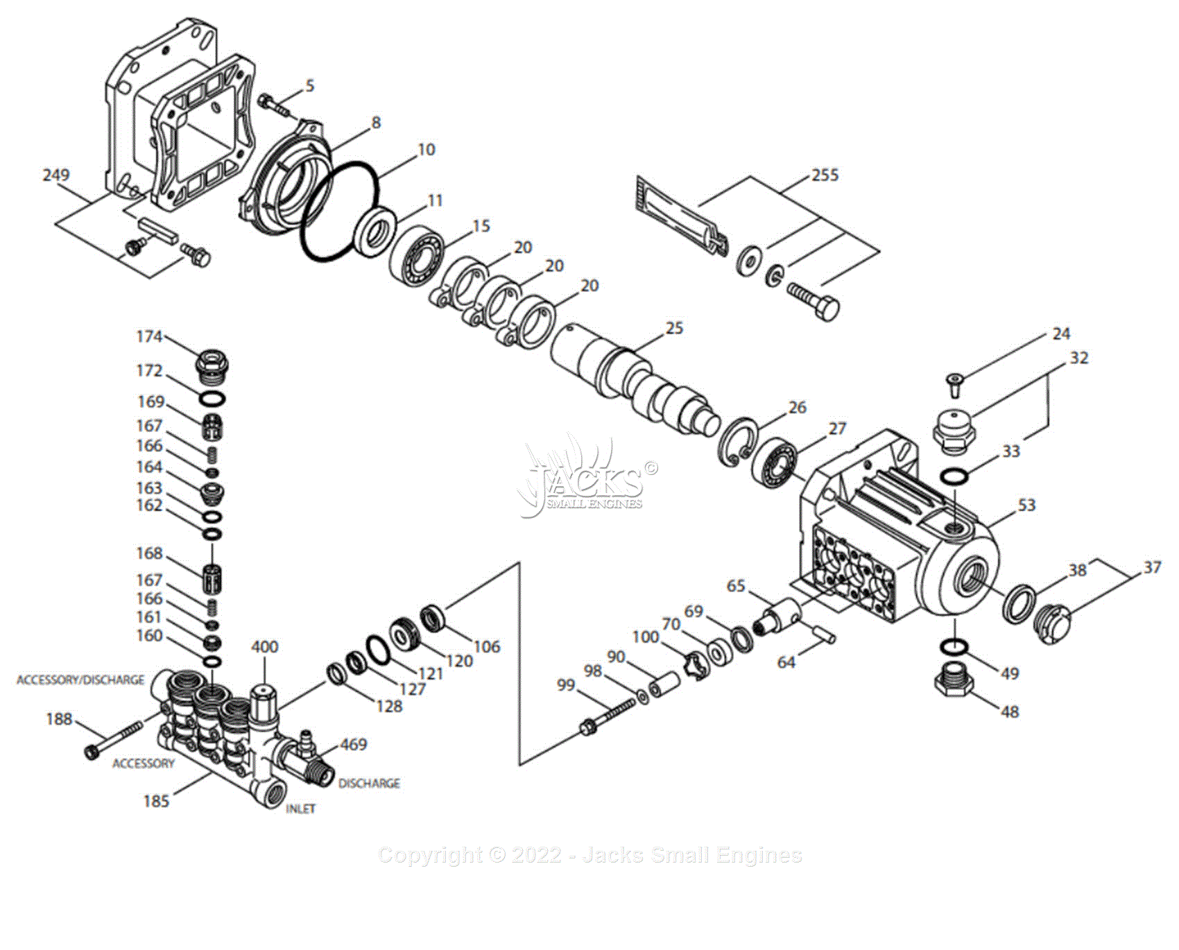 Northstar 15781720C Parts Diagram for Pump Exploded View – 3SPX