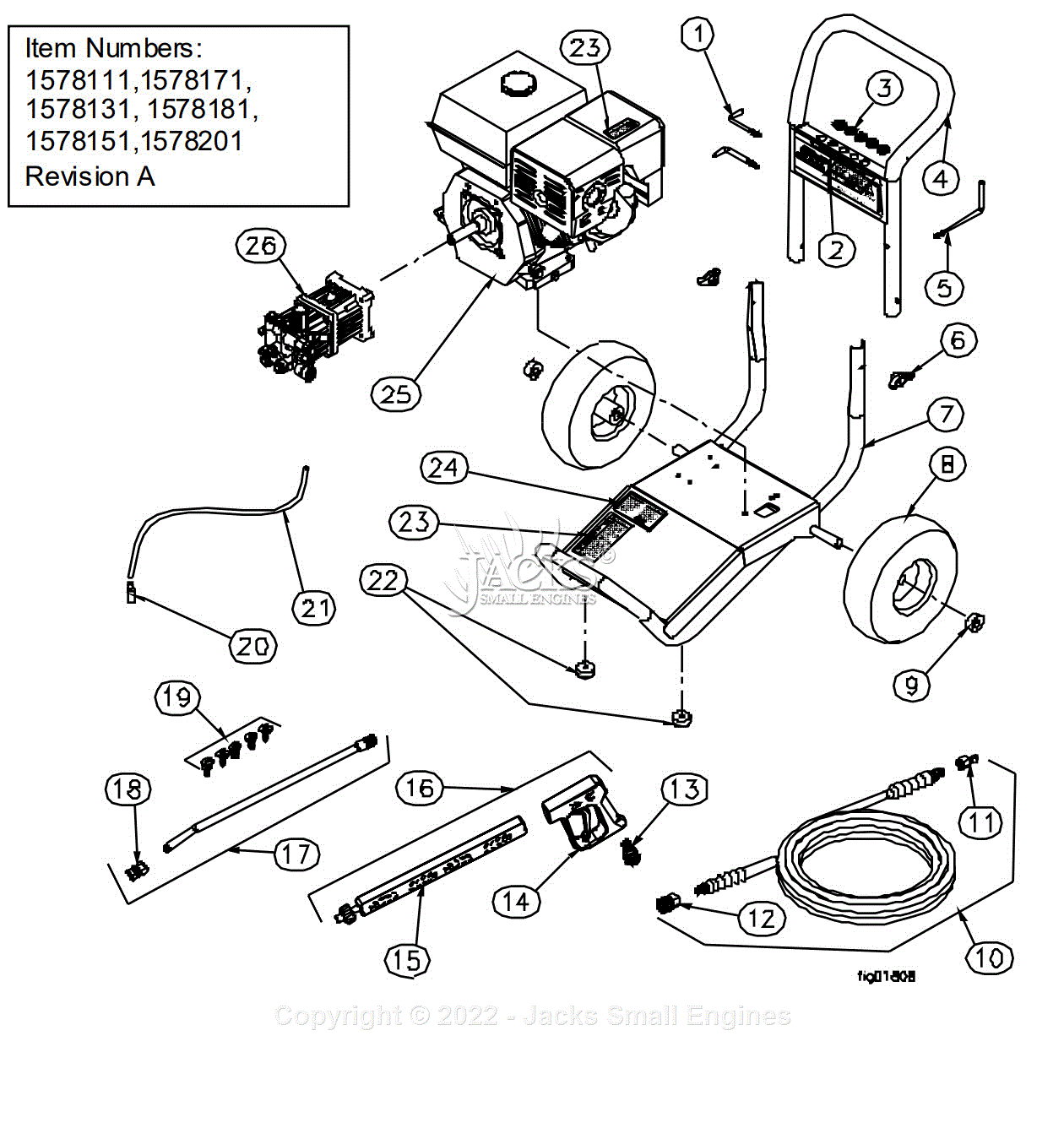 Northstar 1578201E Parts Diagram for Parts Explosion