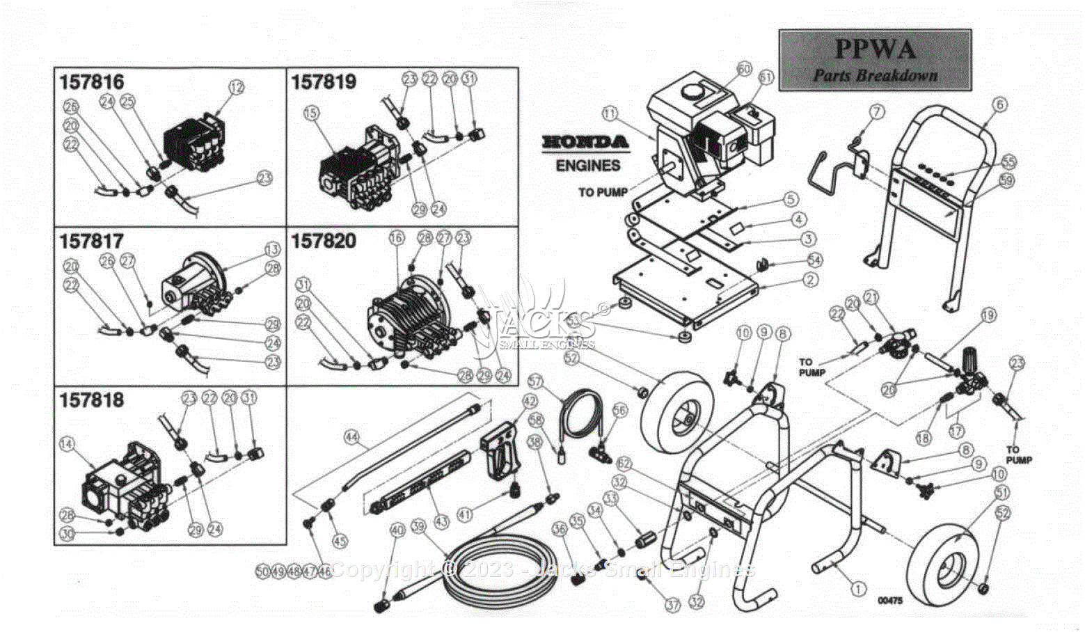 Northstar A Parts Diagram For Ppwa Parts Breakdown