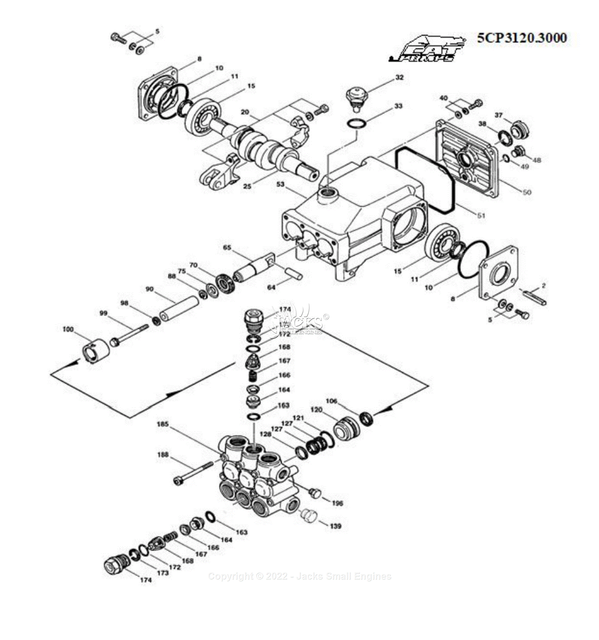 Northstar 1571107b Parts Diagram For Pump Exploded View – Cat 5cp3120.3000