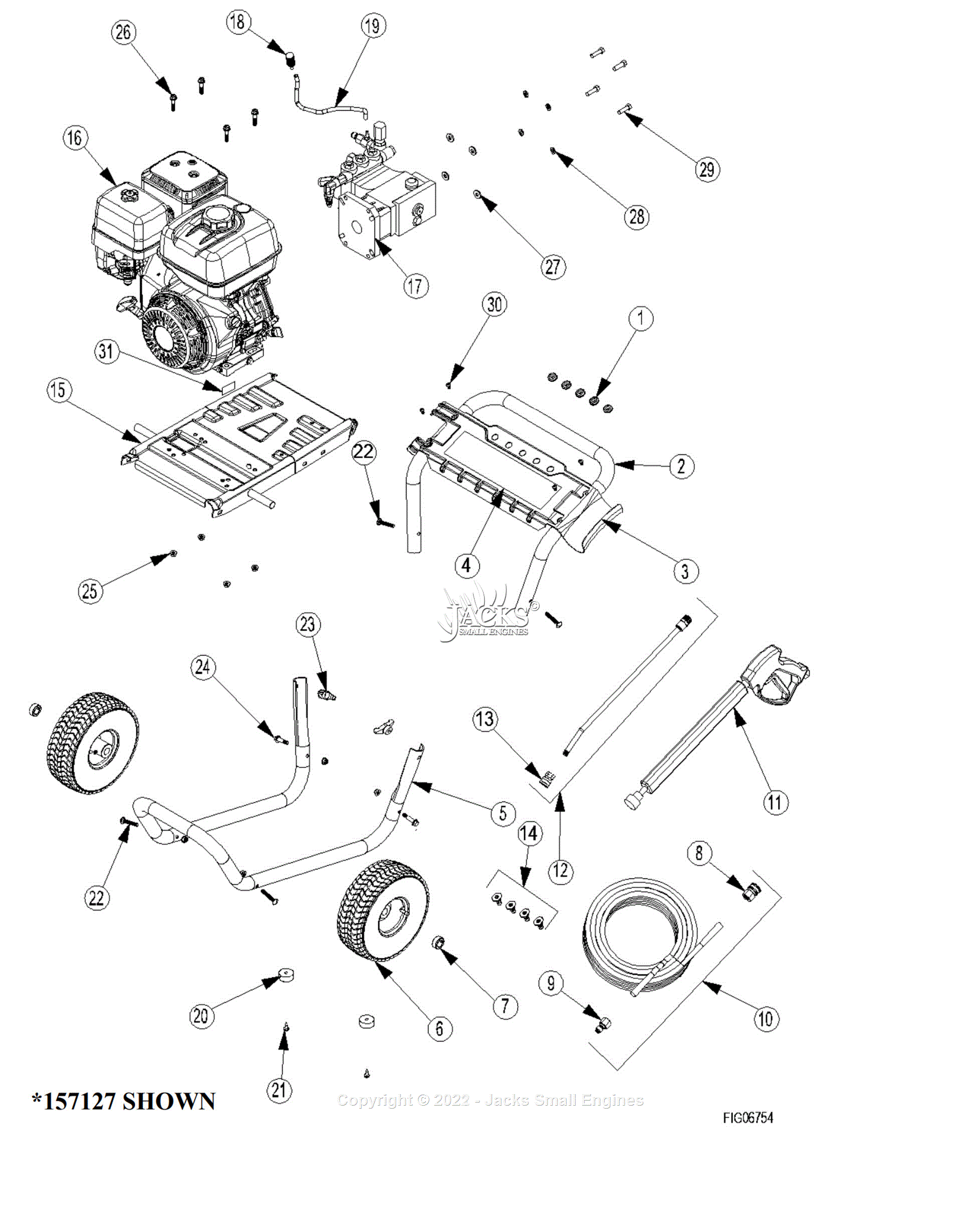 NORTHSTAR PRESSURE WASHER PARTS