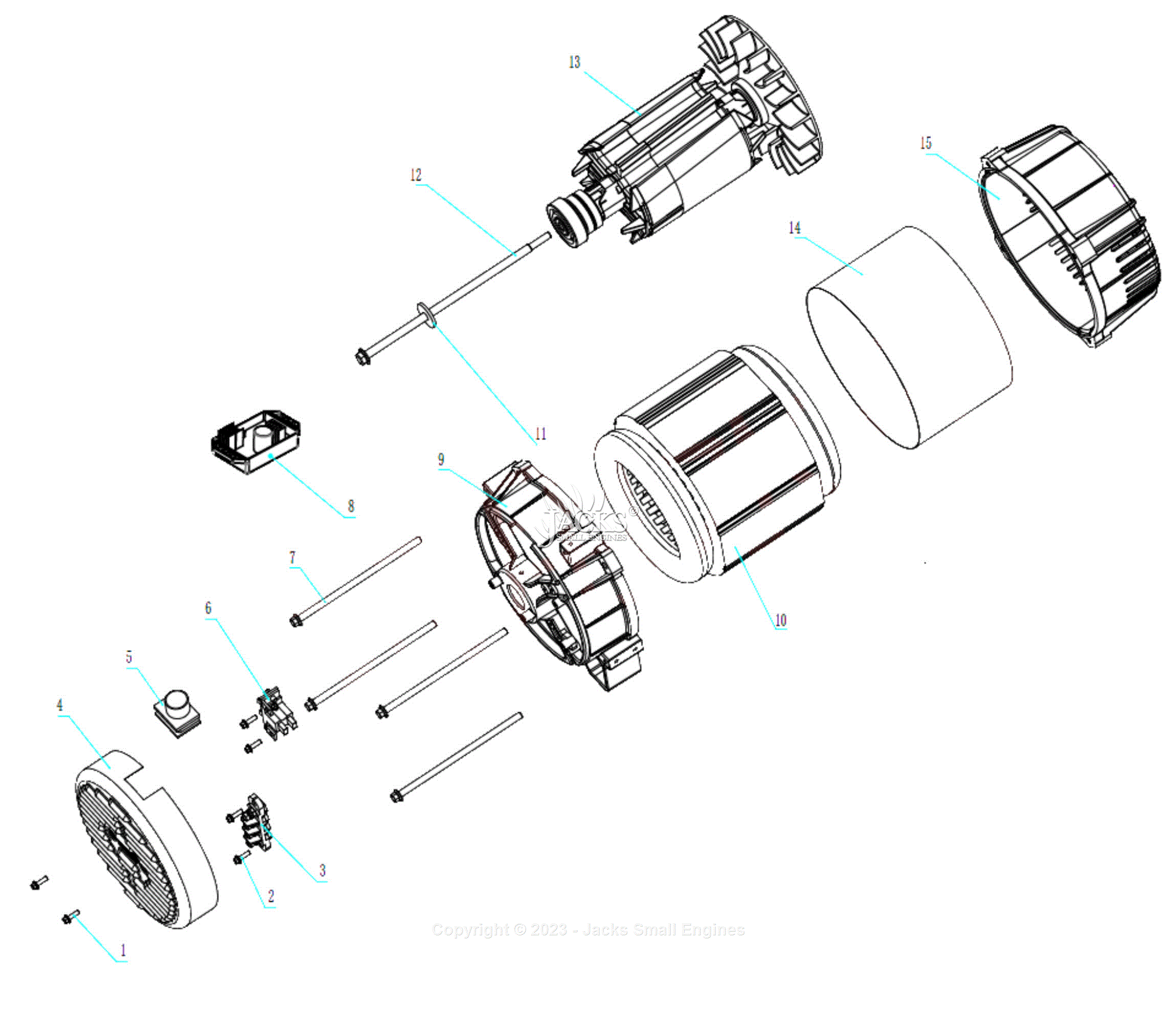 Northstar 1654405 Parts Diagram for Generator Head Exploded Views Rev – A