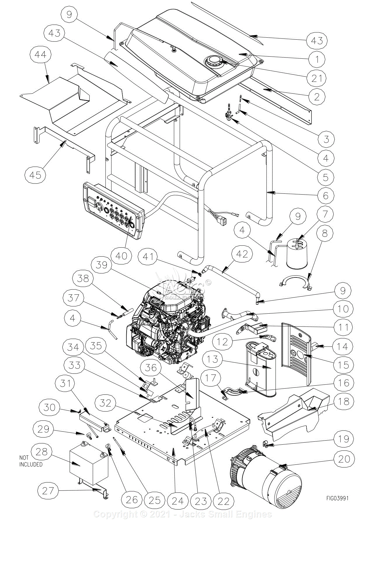 Northstar 165603E Parts Diagram for Generator Exploded View Rev – E.1 ...