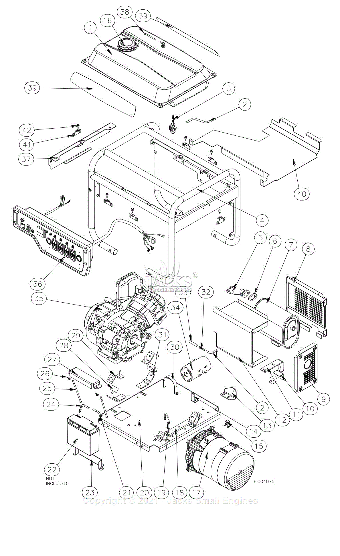 Northstar 165607J Parts Diagram for Generator Exploded View Rev – I.1 ...