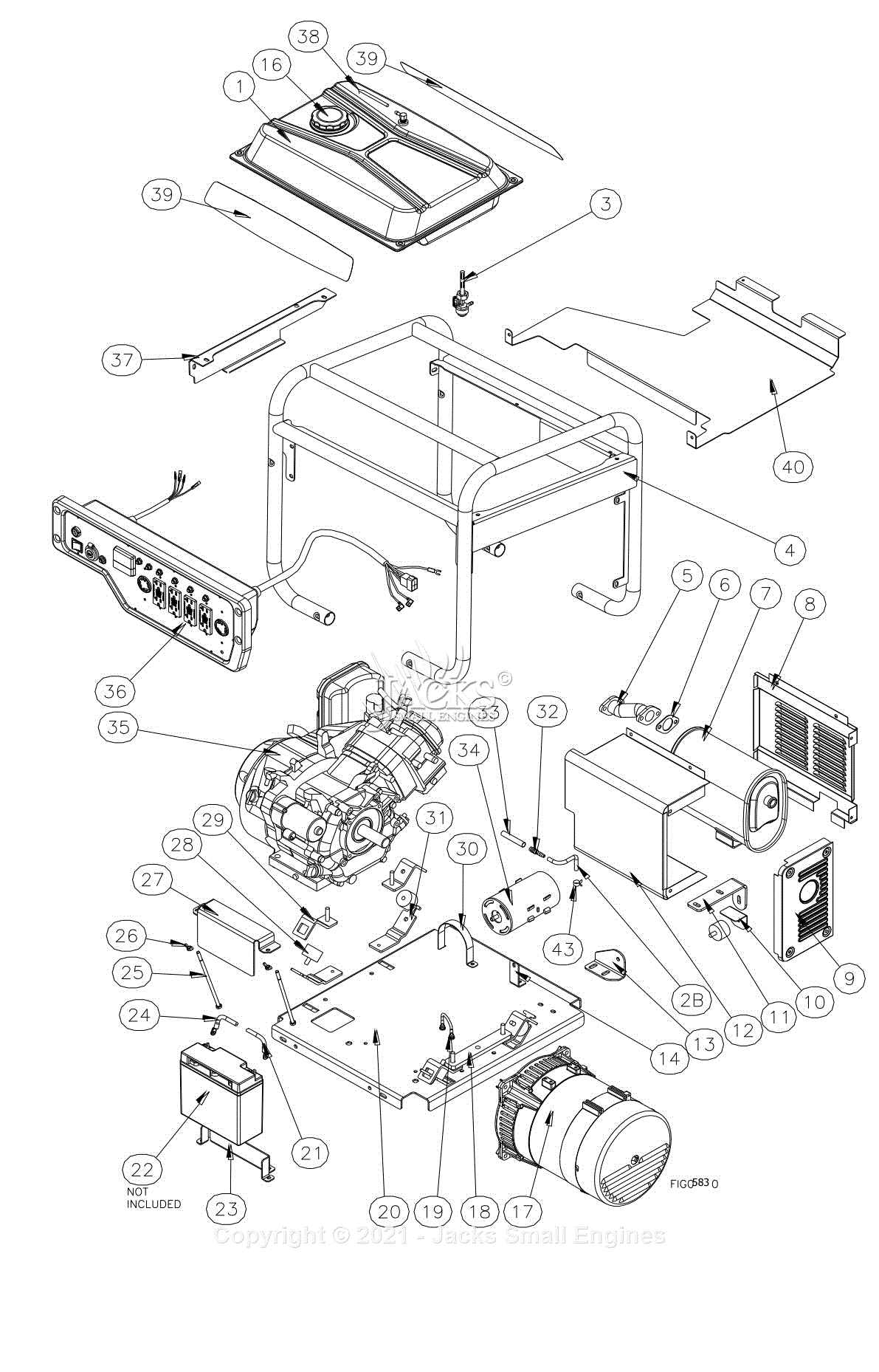 Northstar 165601T Parts Diagram for Generator Exploded View Rev – T.1 ...