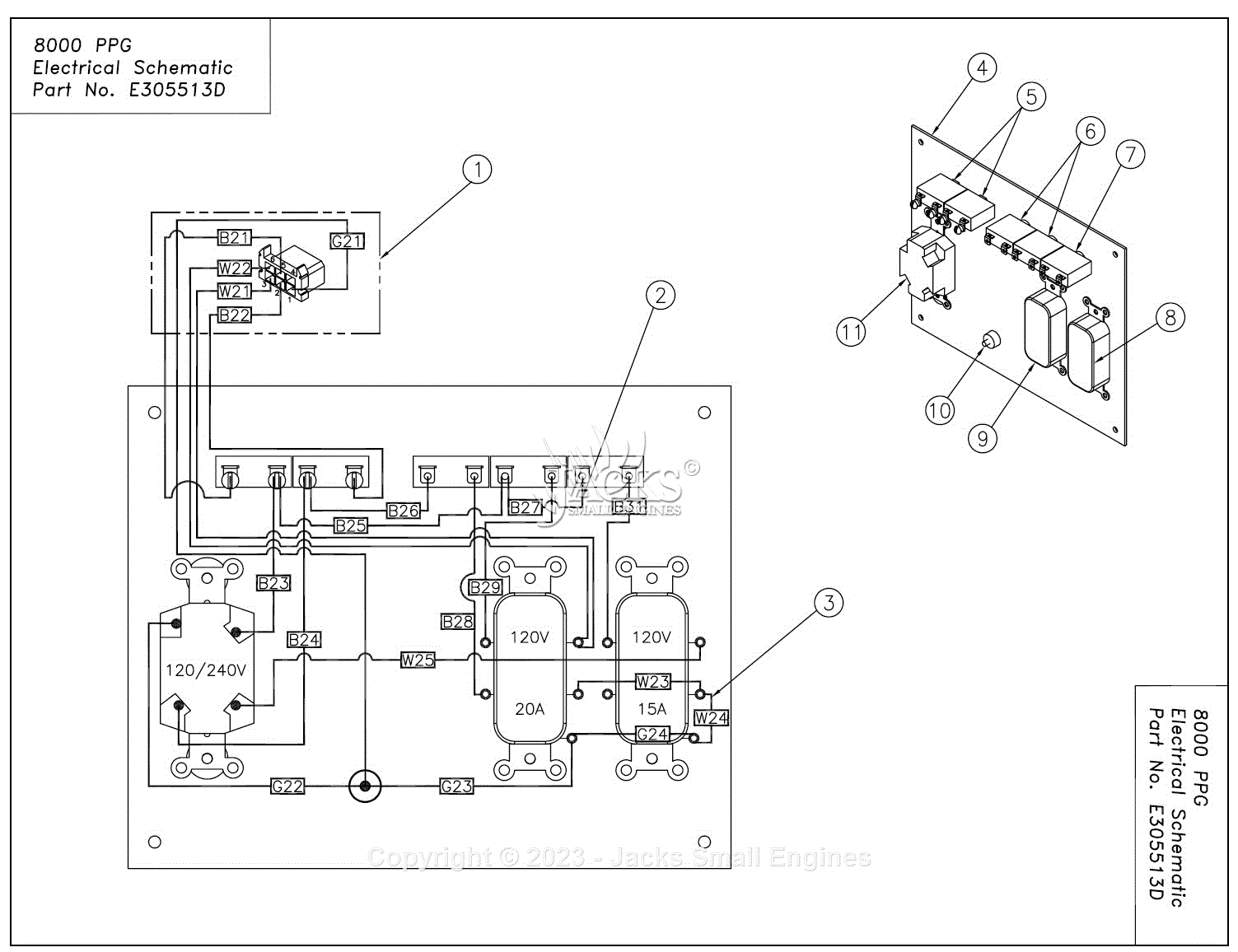 Northstar 165914K Parts Diagram for 8000 PPG Electrical Schematic