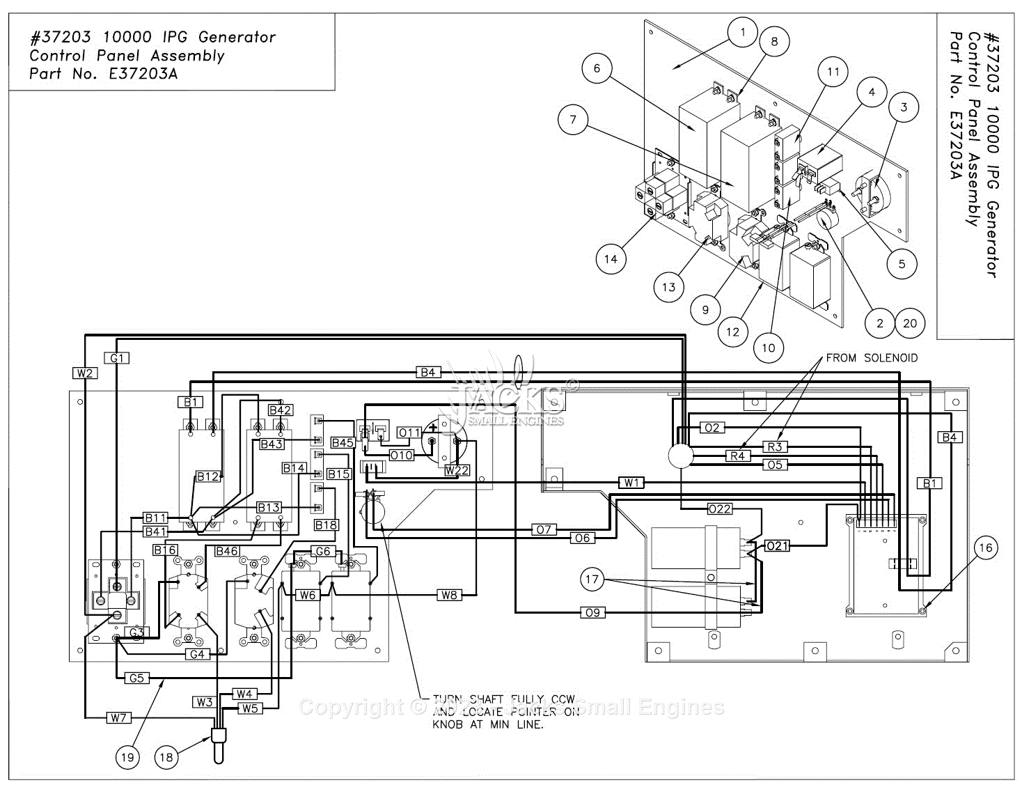 Northstar 165922D Parts Diagram for #37203 10000 IPG Generator Control ...