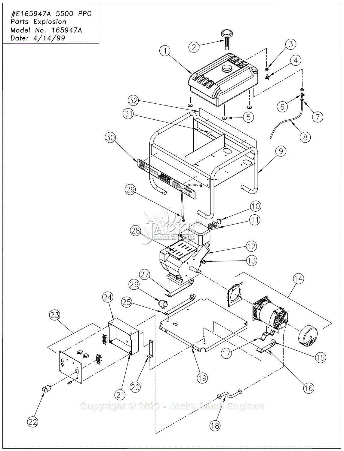 Northstar 165947A Parts Diagrams