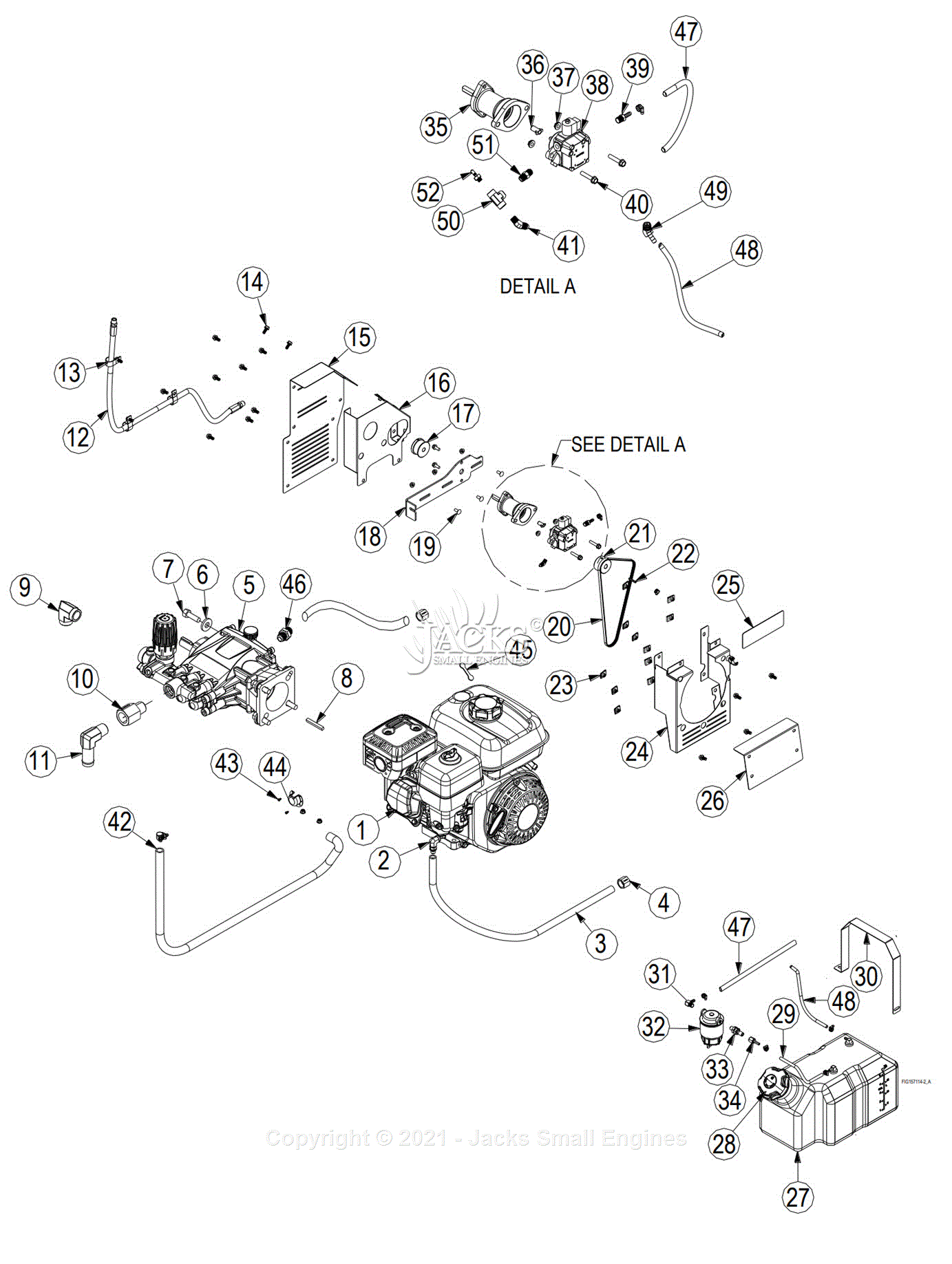 Northstar 157114A Parts Diagram for Parts Explosion - Engine, Water ...