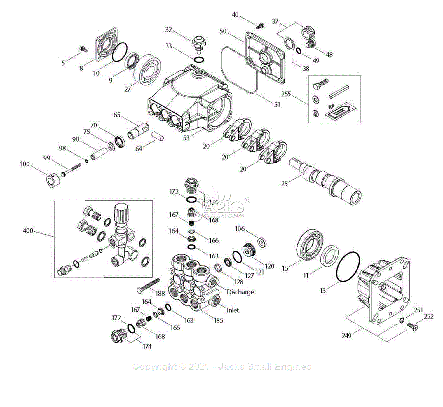 Northstar 157117E Parts Diagram for Pump Explosion-CAT 66DX- Rev A.4 Page 1