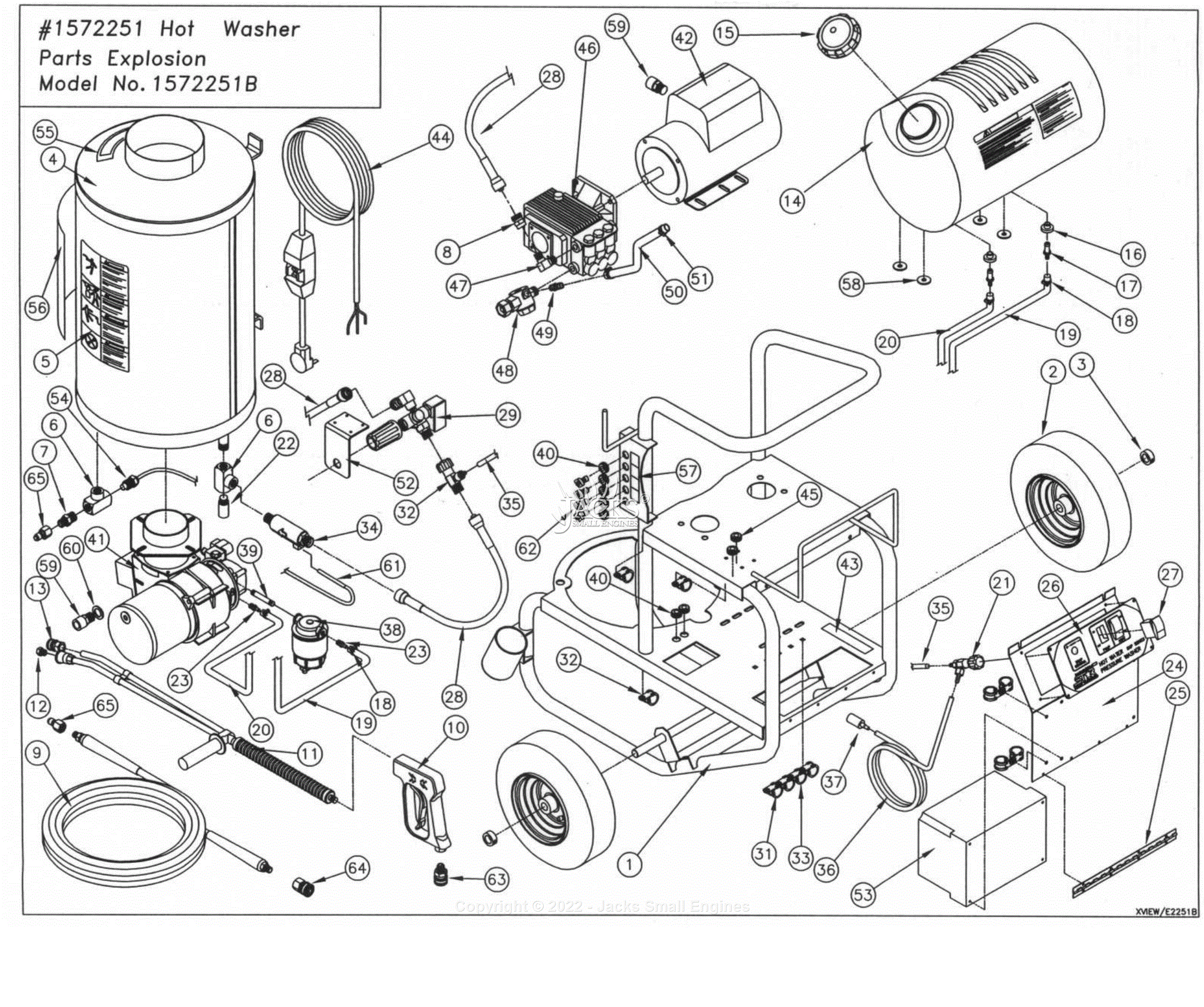 Northstar 1572251B Parts Diagram for Parts Breakdown - Exploded View