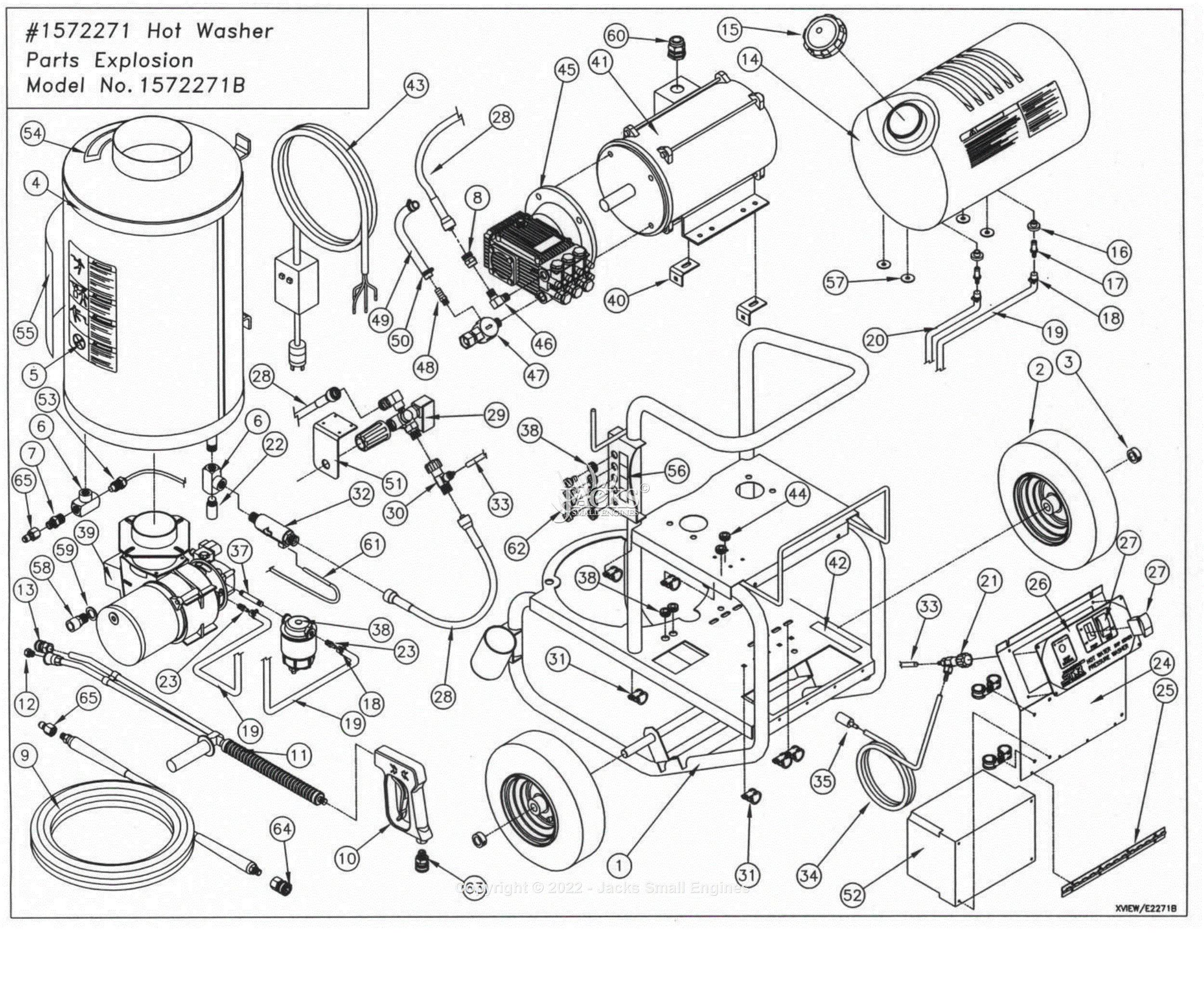 Northstar 1572271B Parts Diagram for Parts Breakdown - Exploded View