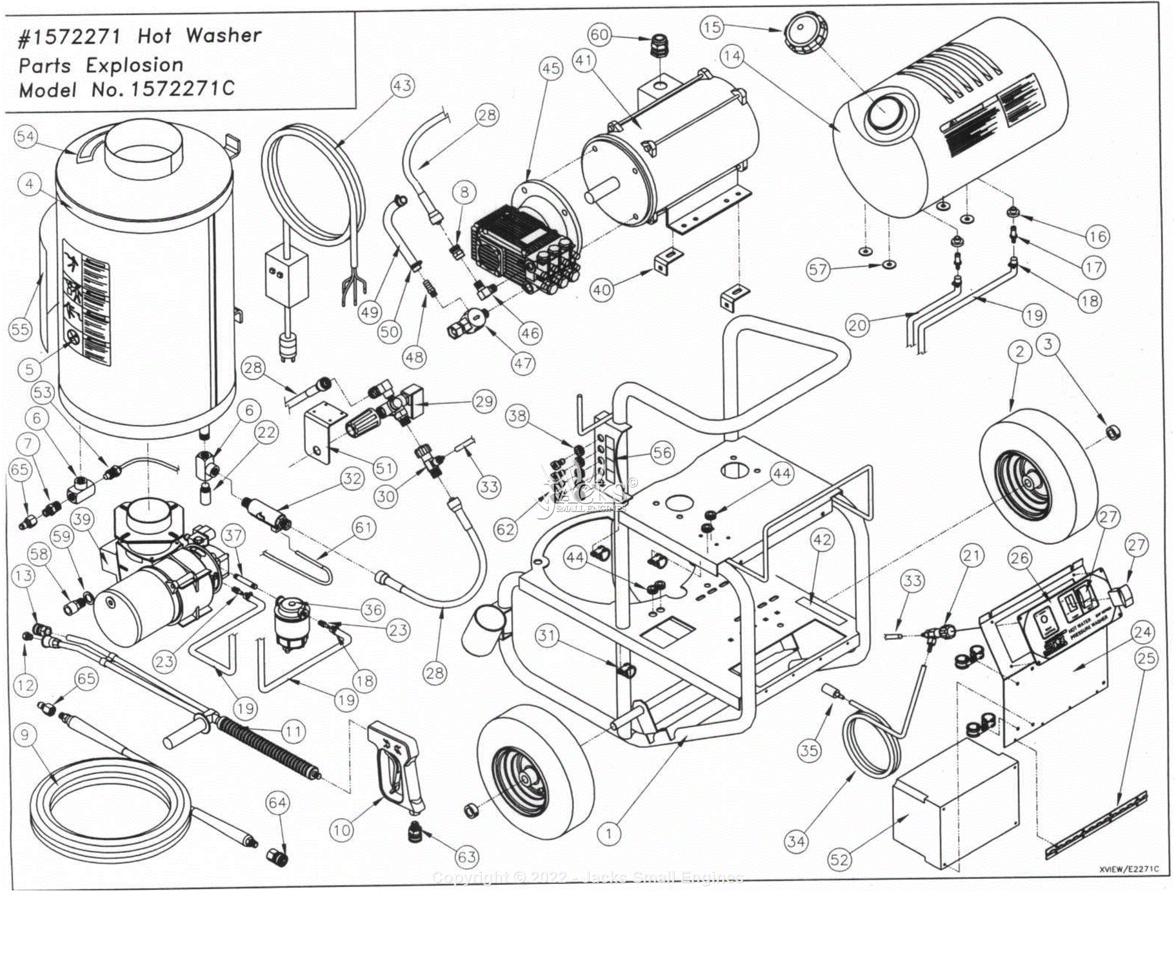 Northstar 1572271C Parts Diagram for Parts Breakdown - Exploded View