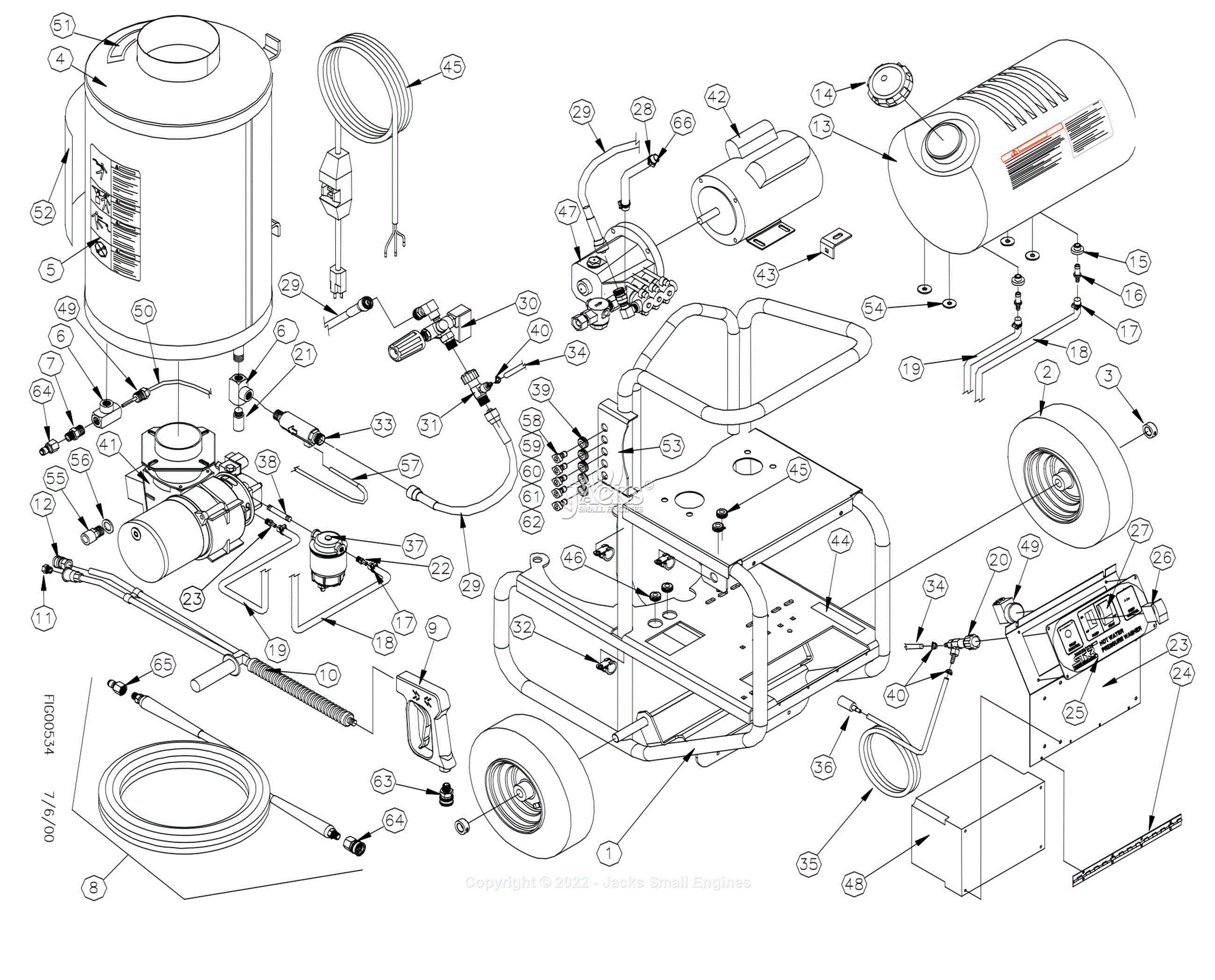 Northstar 1572271D Parts Diagram for Parts Breakdown - Exploded View