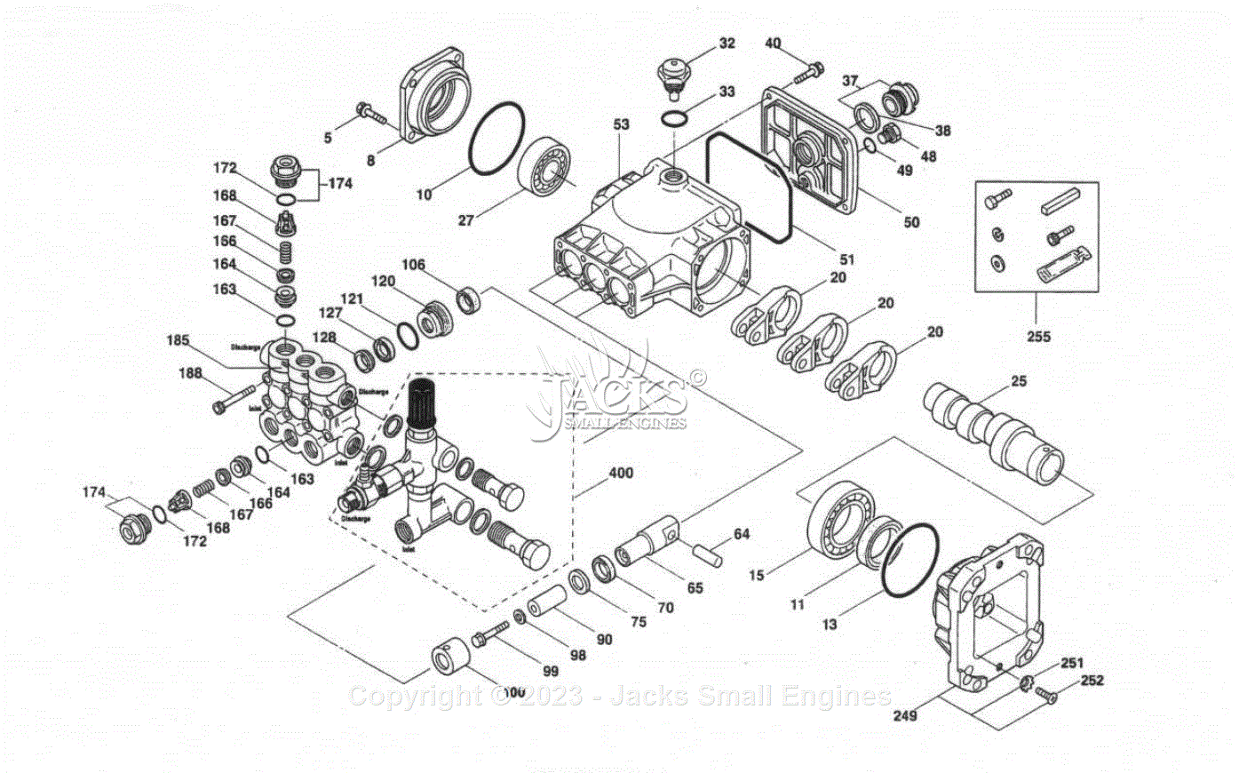 Northstar 157310A Parts Diagram for 66DX Plunger Pump