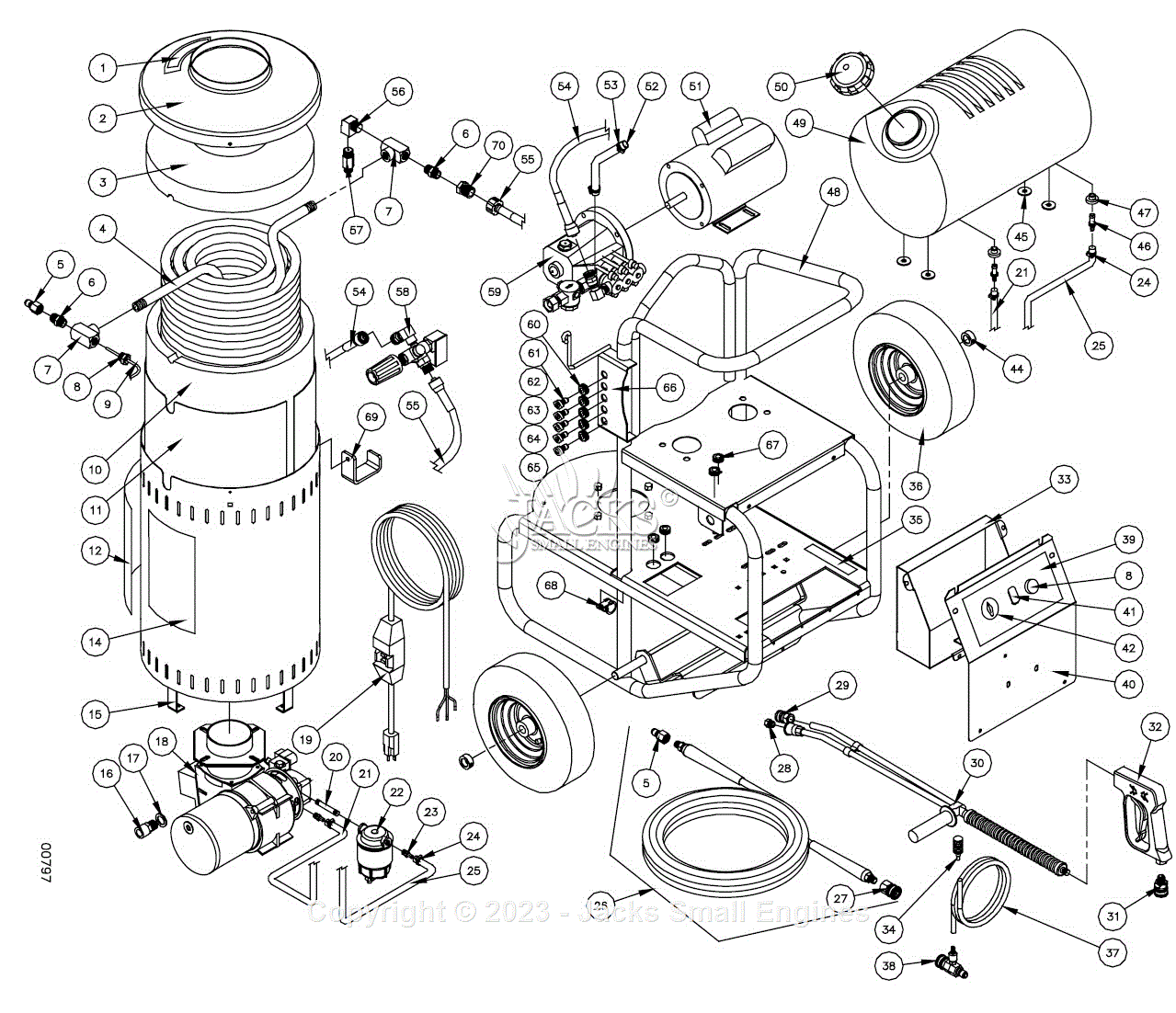 Northstar 157322G Parts Diagram for HOTPWG Parts Breakdown