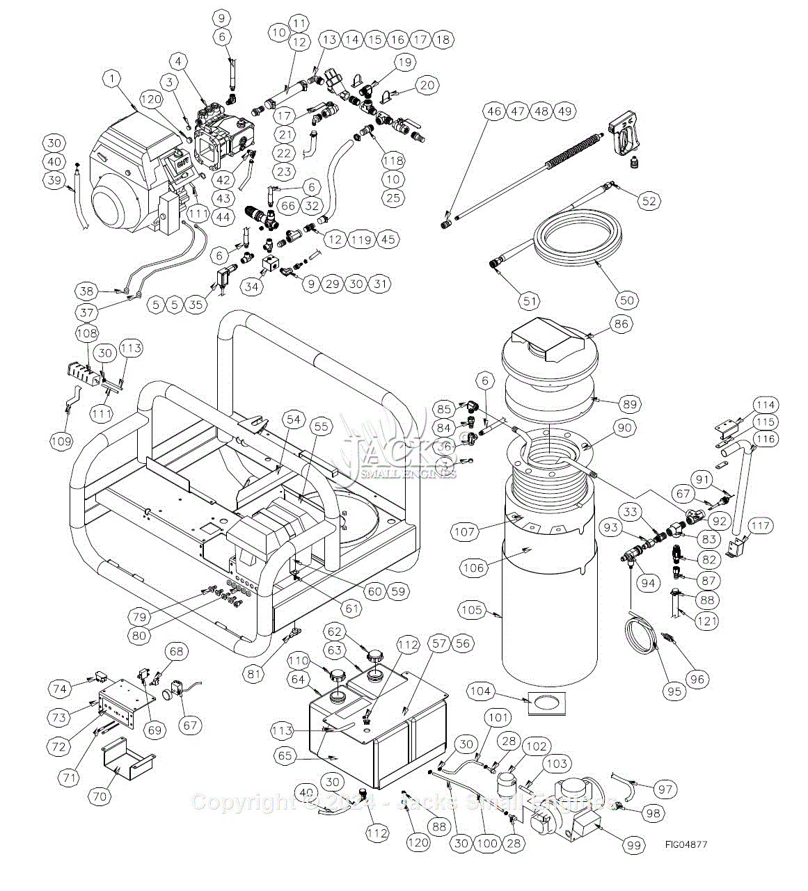 Northstar 157595AA Parts Diagram for Parts Breakdown 157594A