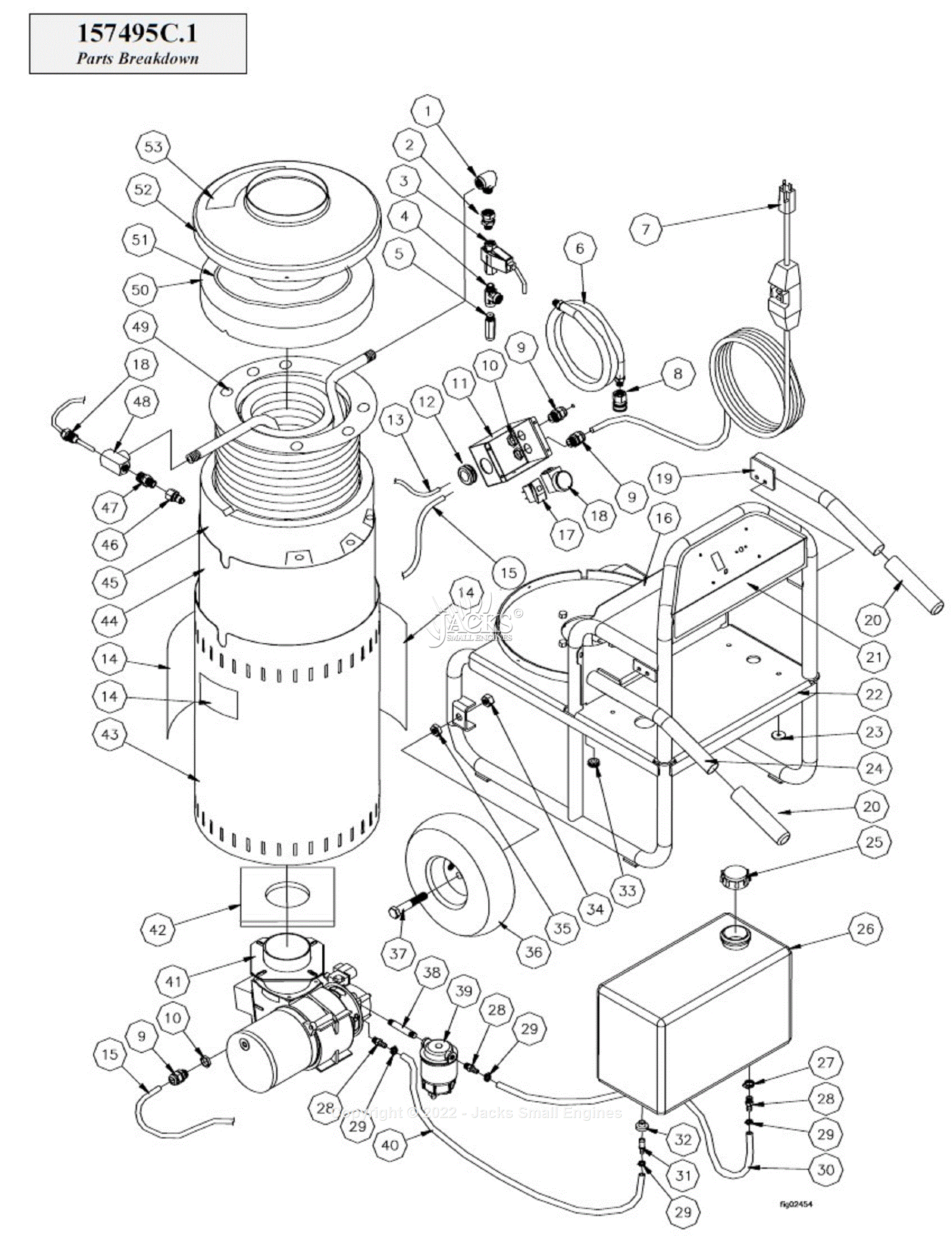 Northstar Parts Breakdown - Exploded View Parts Diagram for 157495A ...