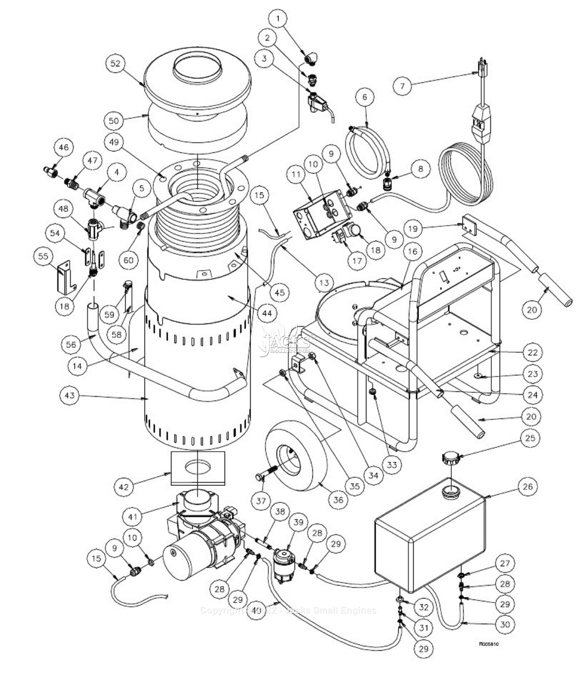 Northstar 157495P Parts Diagram for Parts Breakdown Exploded View