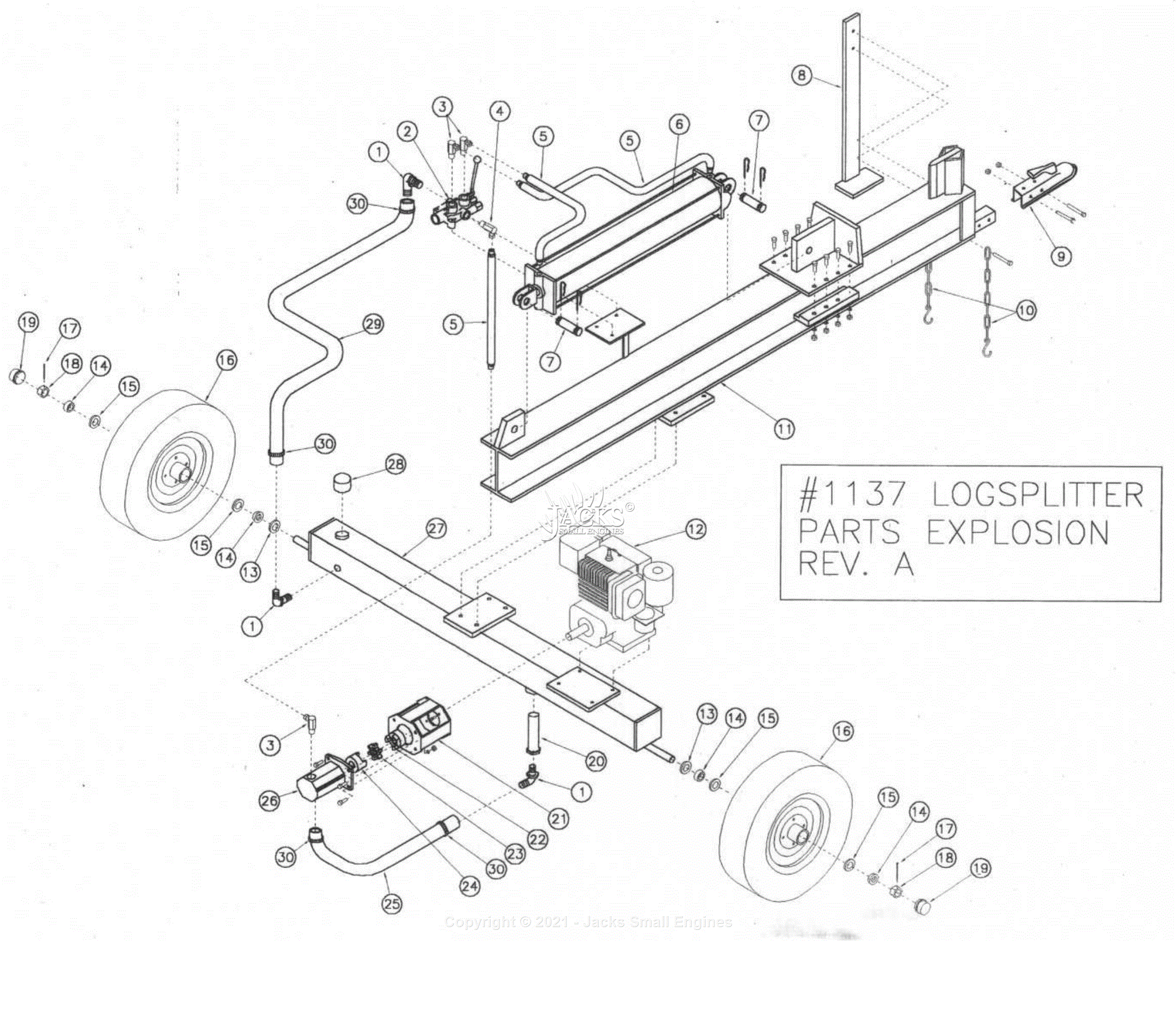 Northstar 1137 Parts Diagram for Component List