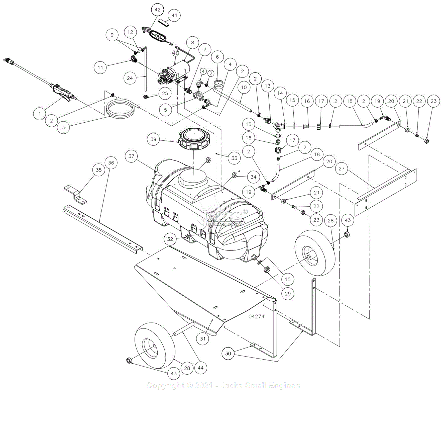 Northstar 2851701A Parts Diagram for Exploded View 2851701/2851801