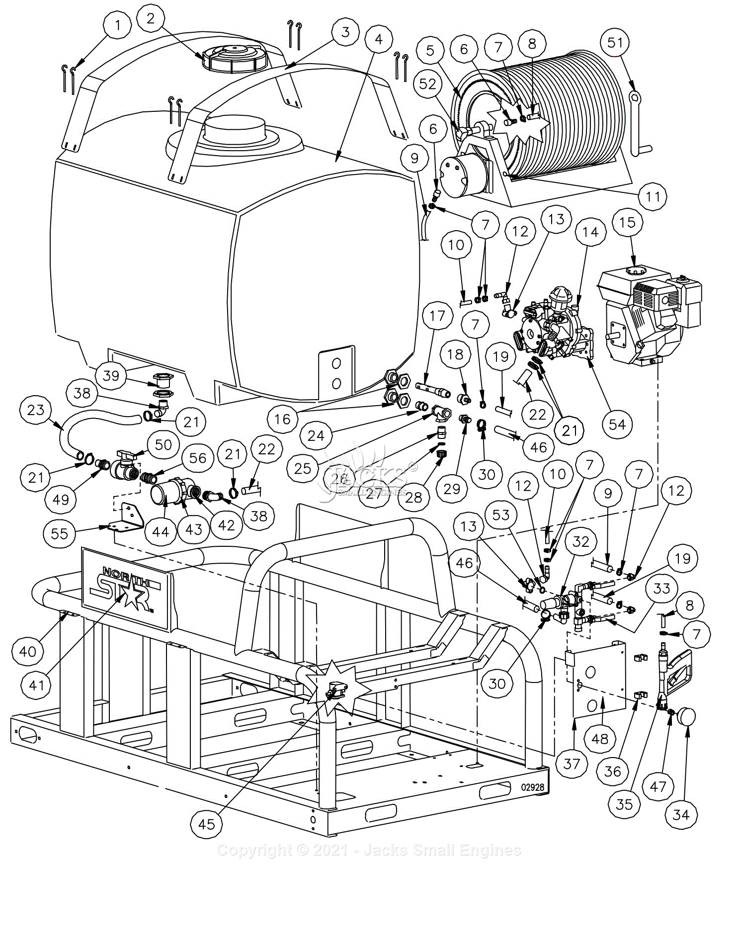 Northstar 268170C Parts Diagram for Exploded View – 268170 – Rev. C.2