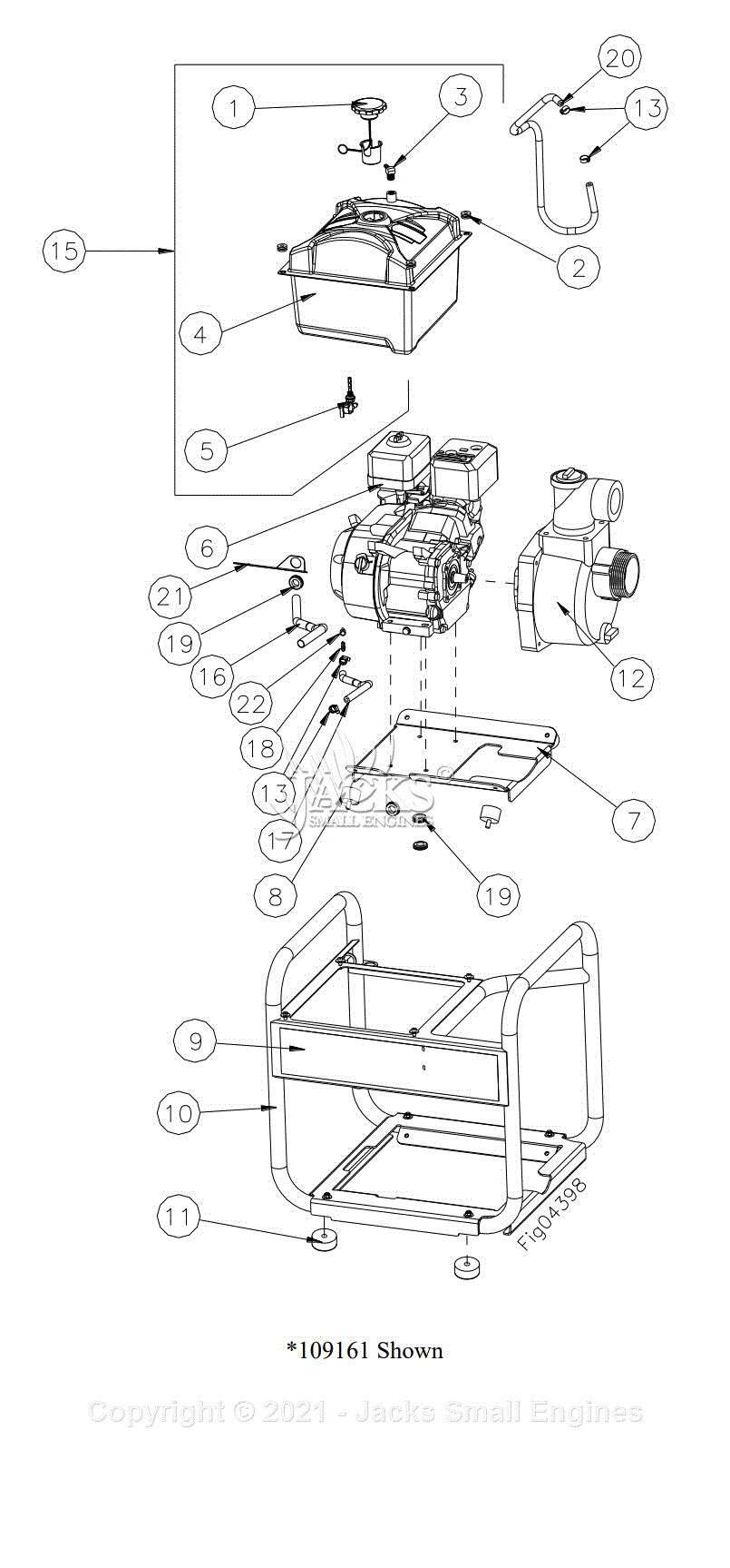 Northstar K Parts Diagram For Exploded View Rev K