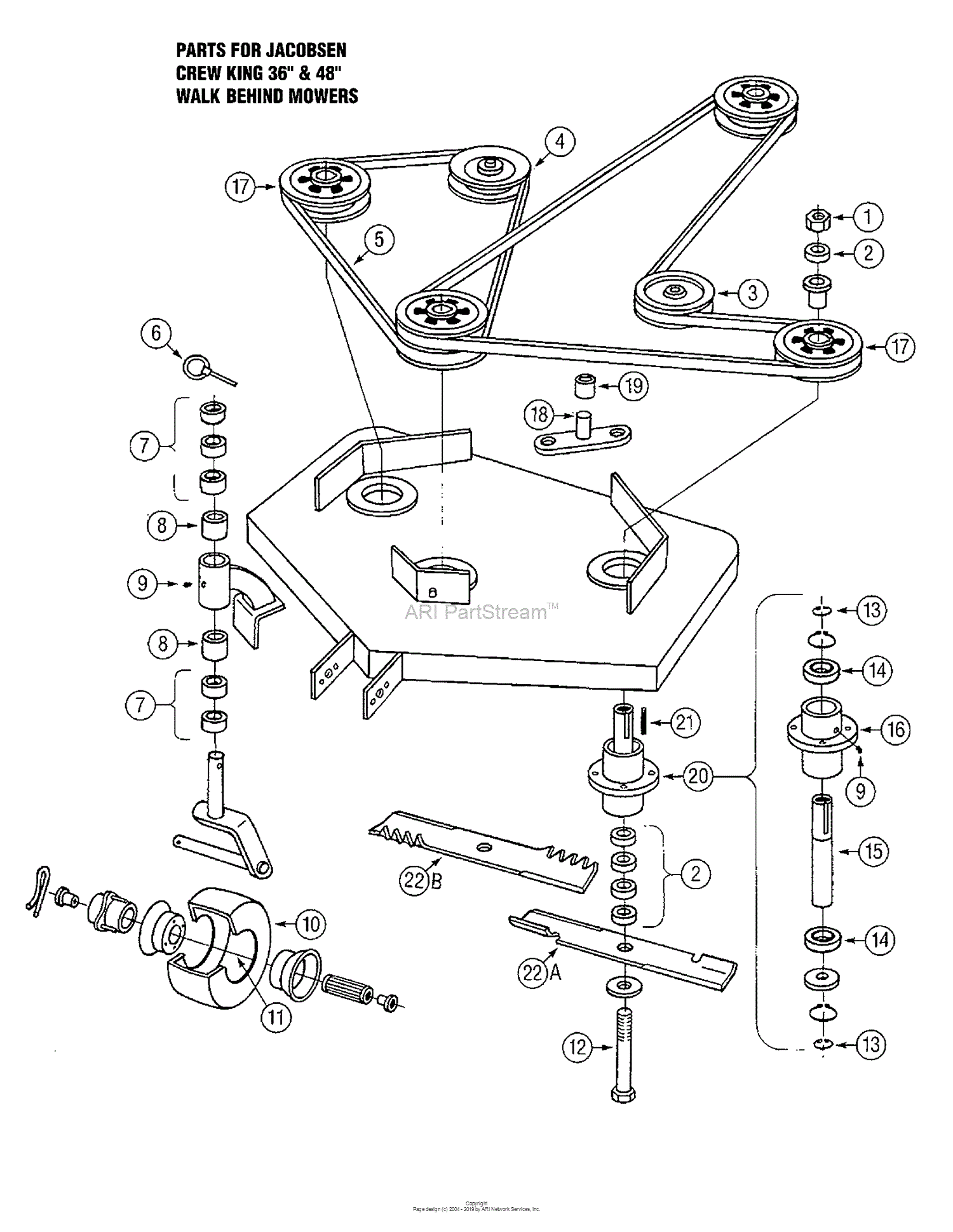 Oregon Jacobsen Parts Diagram For Jacobsen Crew King 36
