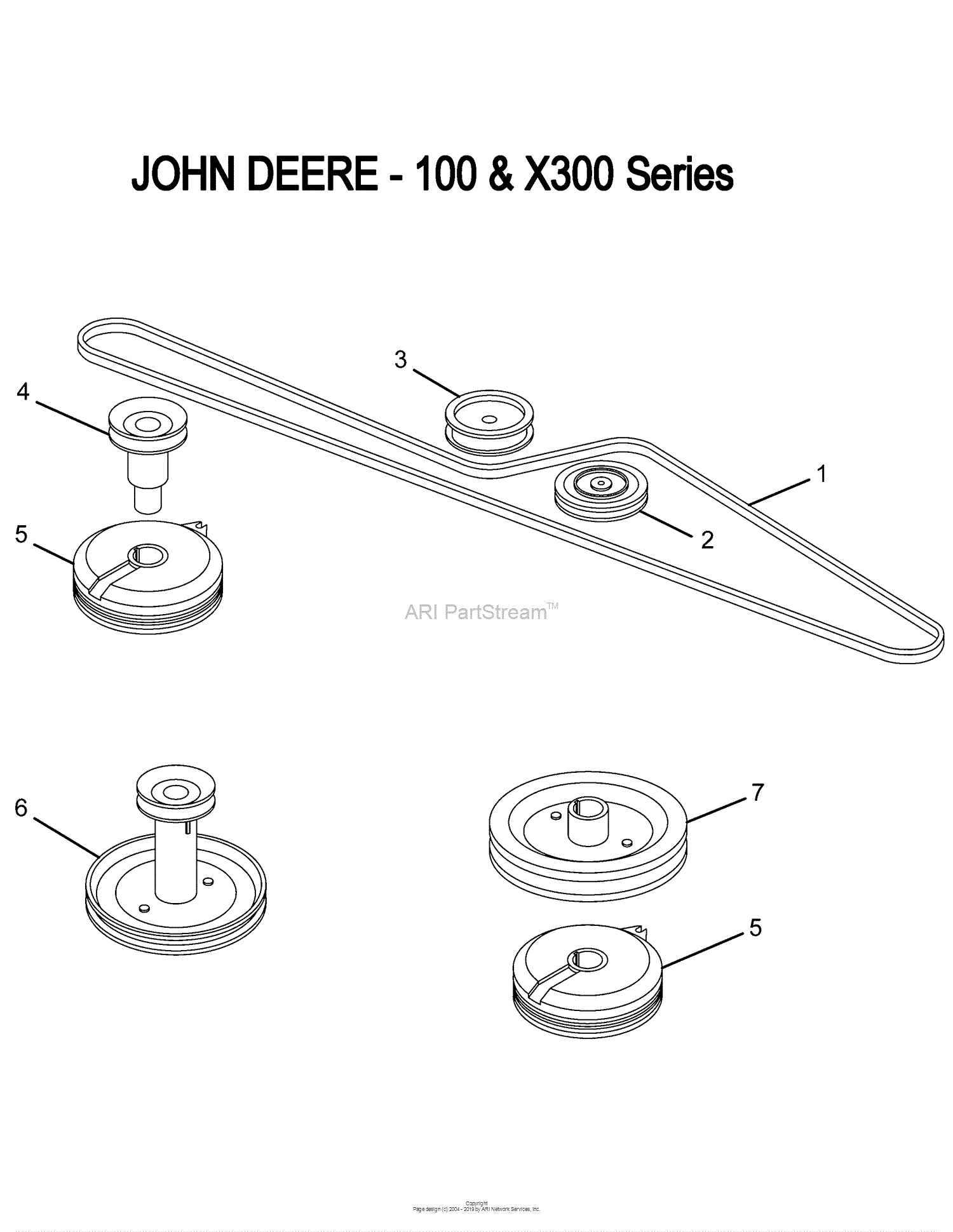 john deere x300 parts diagram