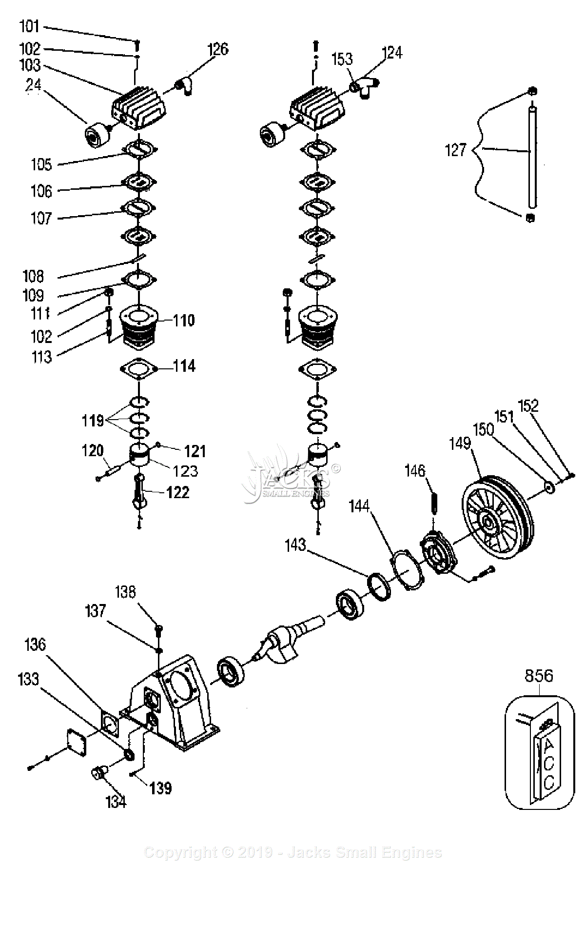 Porter Cable C7510 Parts Diagram for Assembly 2