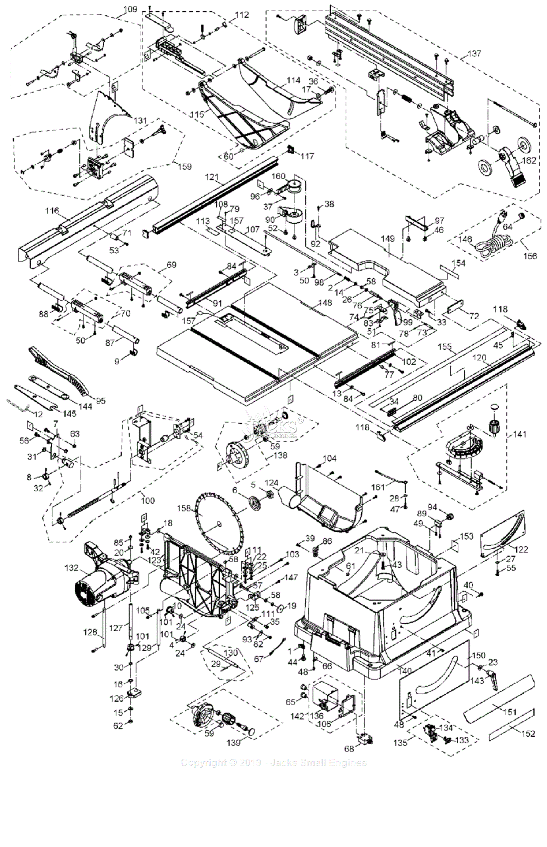 Porter Cable Pcb2ts Parts Diagrams