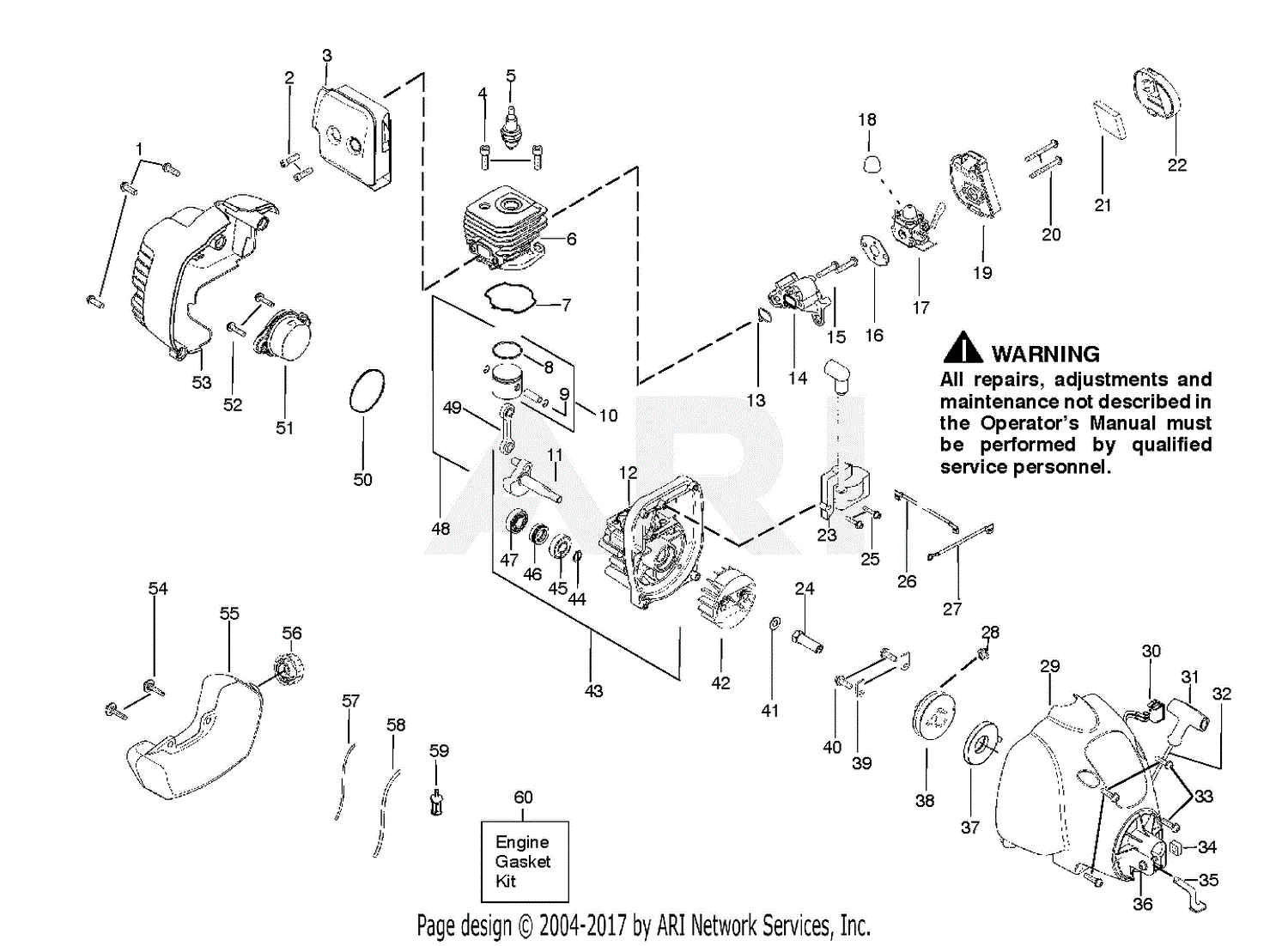 Poulan P1500 2010 04uscan Parts Diagram For Engine