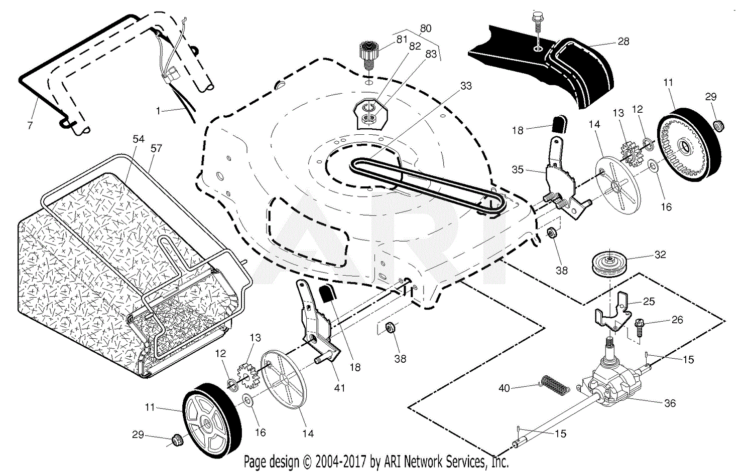 Poulan PR625P - 96142012201 (2014-03) Parts Diagram for DRIVE