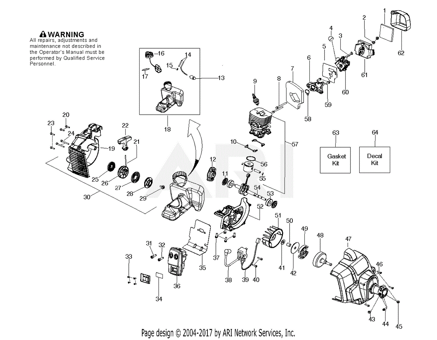 Poulan Pro Pp4218a Parts Diagram