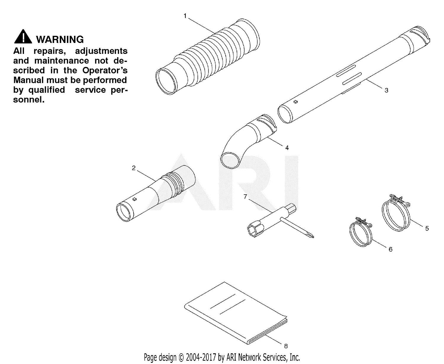 Poulan BP400 Gas Blower Parts Diagram for *Attachments