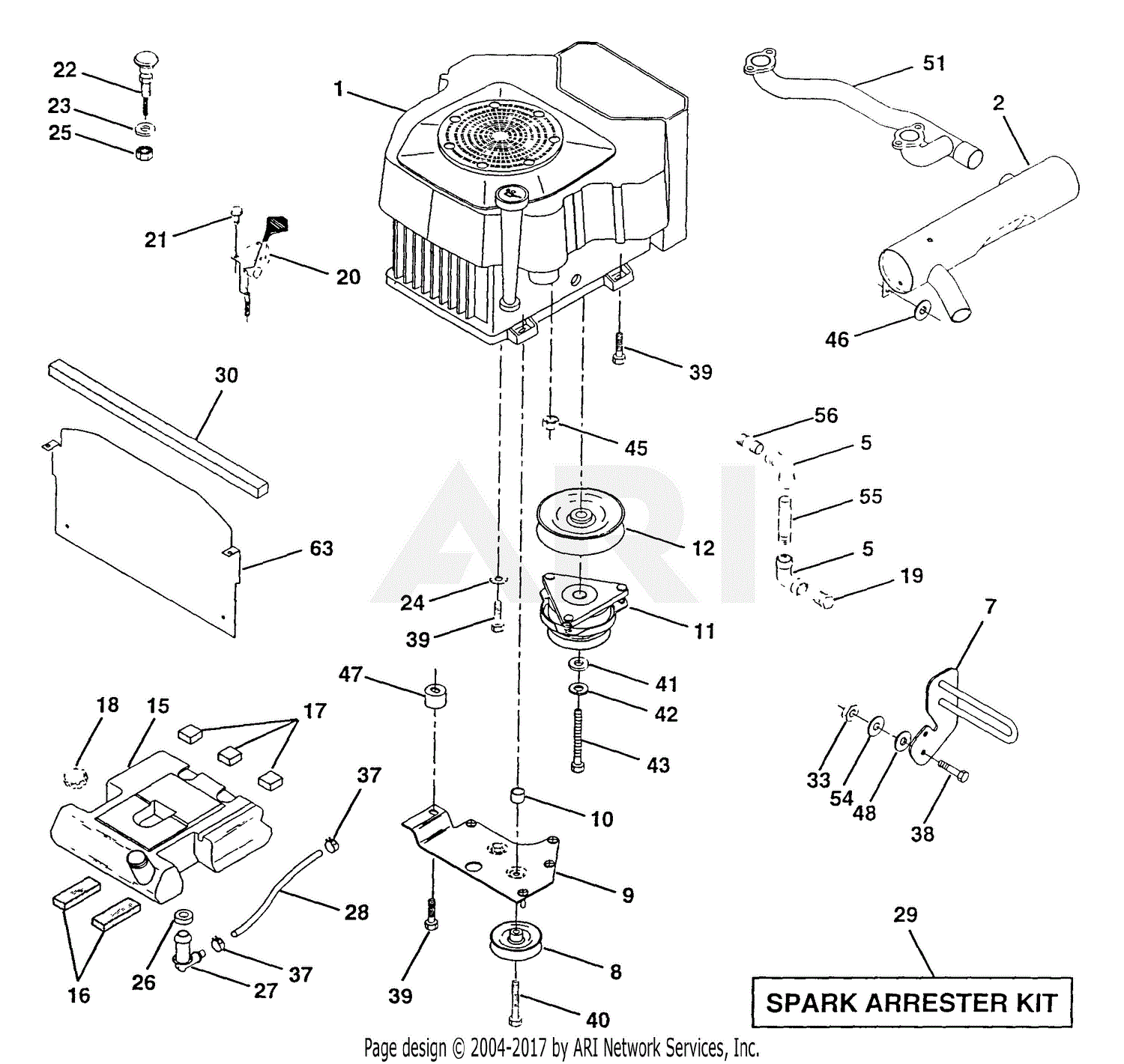 Poulan Pro 42cc Pp4218a Parts Diagram 4866