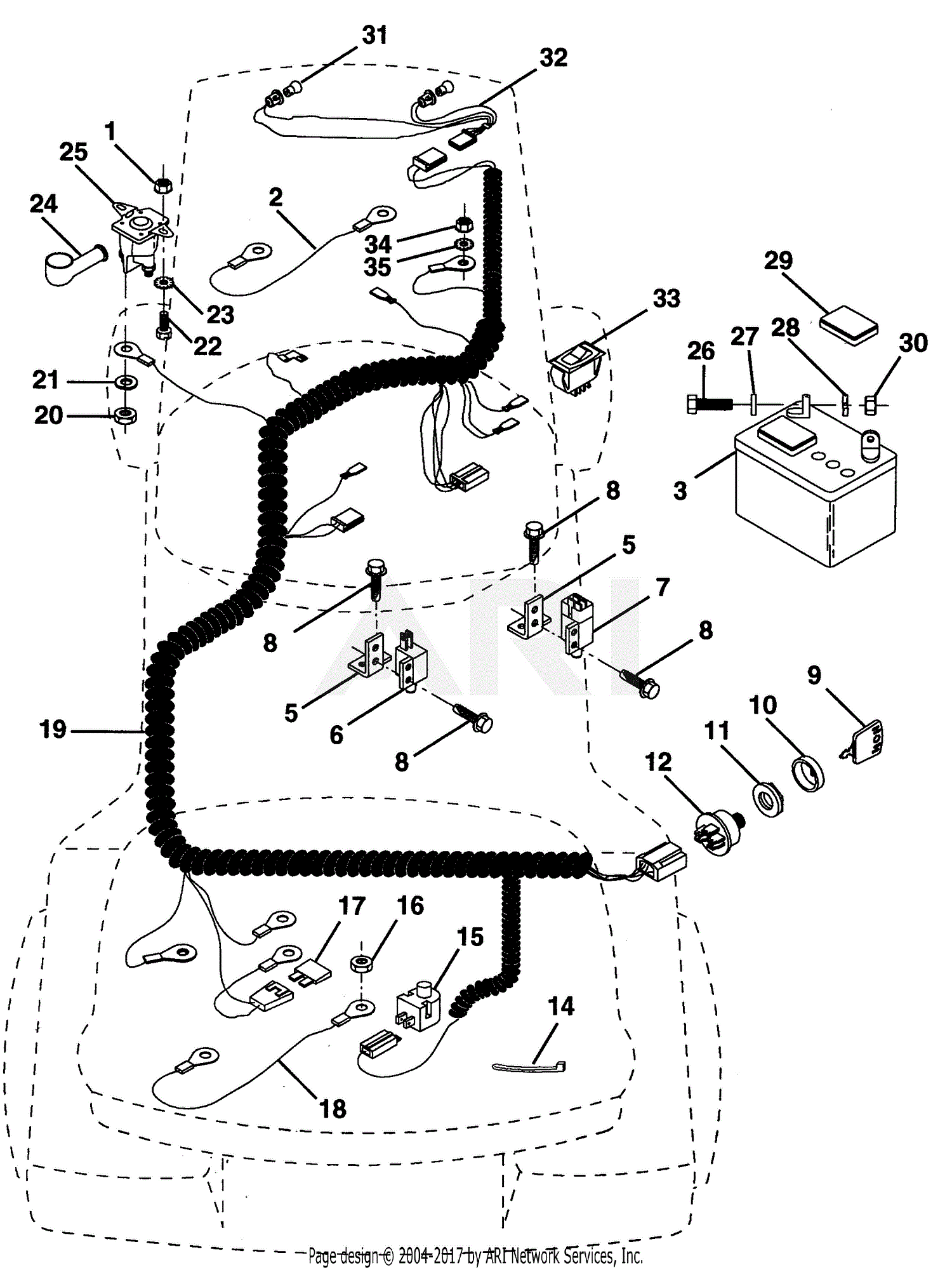 Poulan Pp21r38ma Tractor Parts Diagram For Electrical