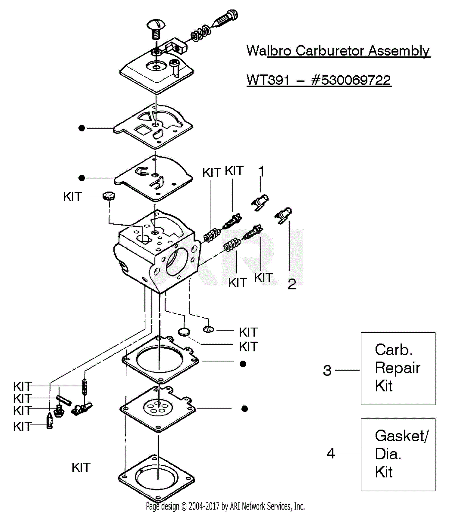 Poulan PP260 Gas Saw Type 3, 260 Gas Saw Type 3 Parts Diagram for