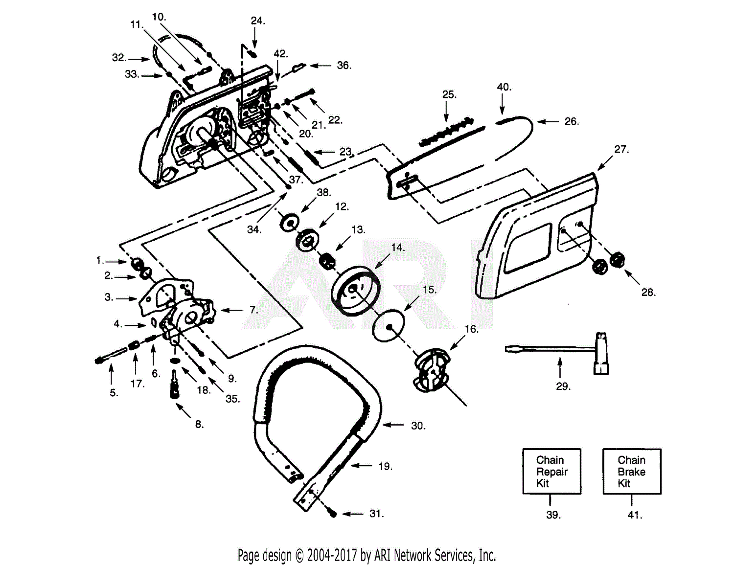 Poulan Pp285 Gas Saw  285 Gas Saw Parts Diagram For Handle