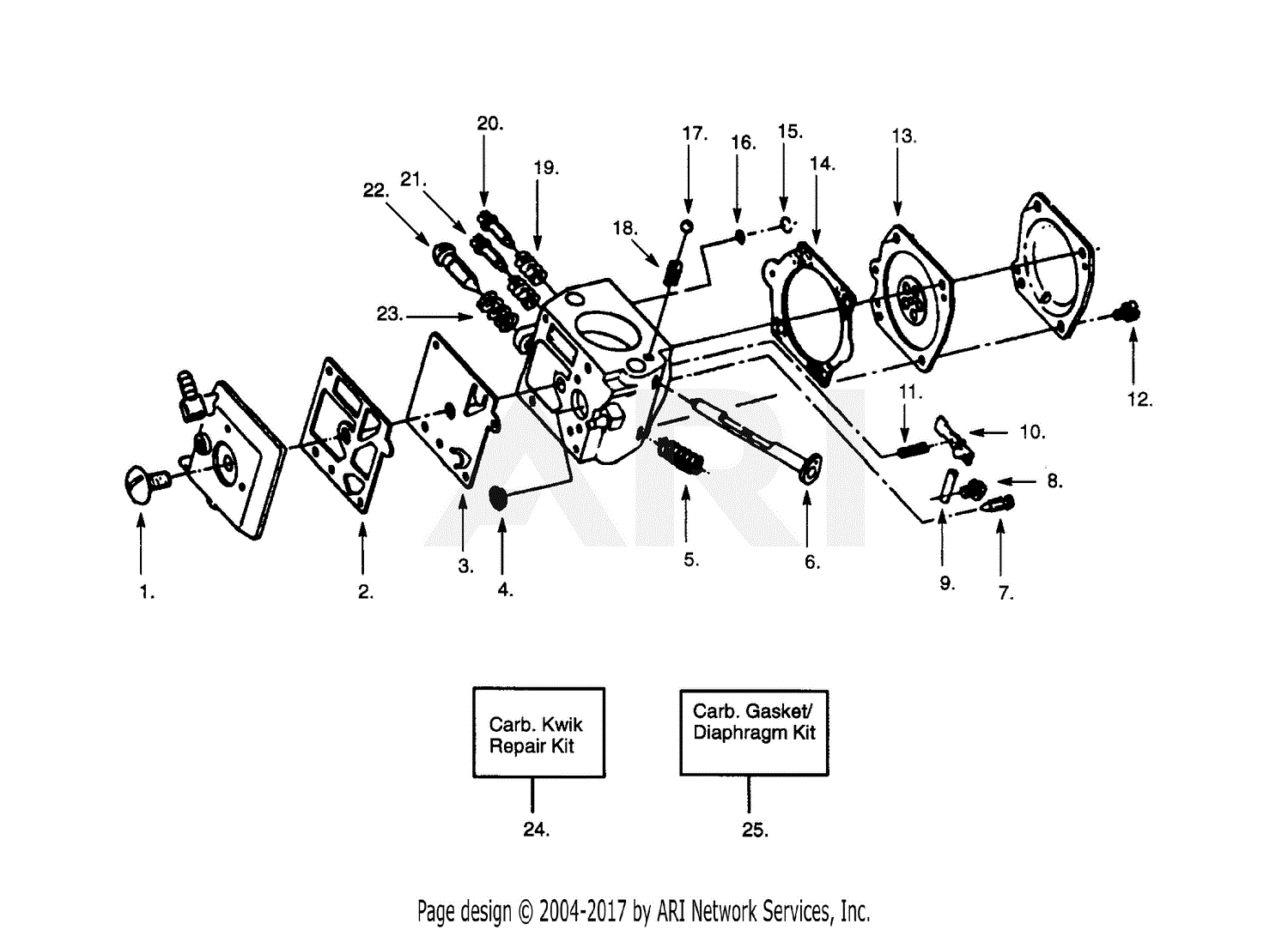 Poulan Pp305 Gas Saw  305 Gas Saw Parts Diagram For