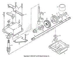 Poulan PP722L Mower Parts Diagram for Gear Case Assembly