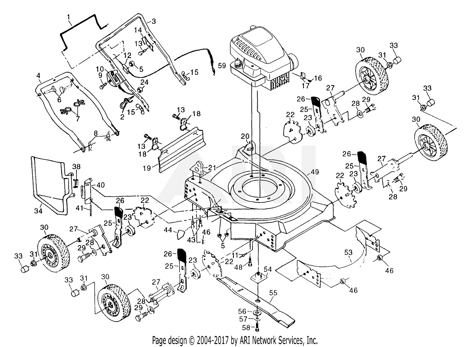 30 Poulan Pro Lawn Mower Parts Diagram
