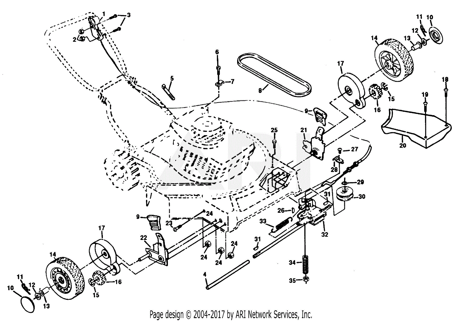 Poulan PP750P Mower Parts Diagrams. poulan pro mower blades. 