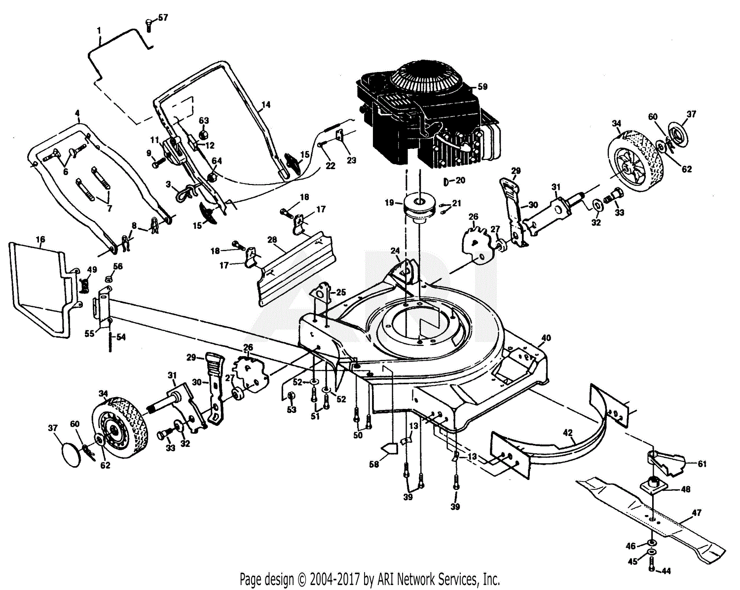 Poulan Pp750pk Mower Parts Diagram For Mower Housing