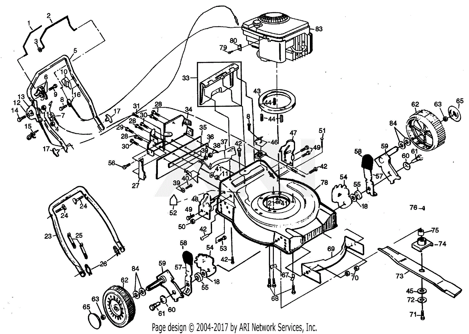 Poulan Pro Lawn Mower Parts Diagram