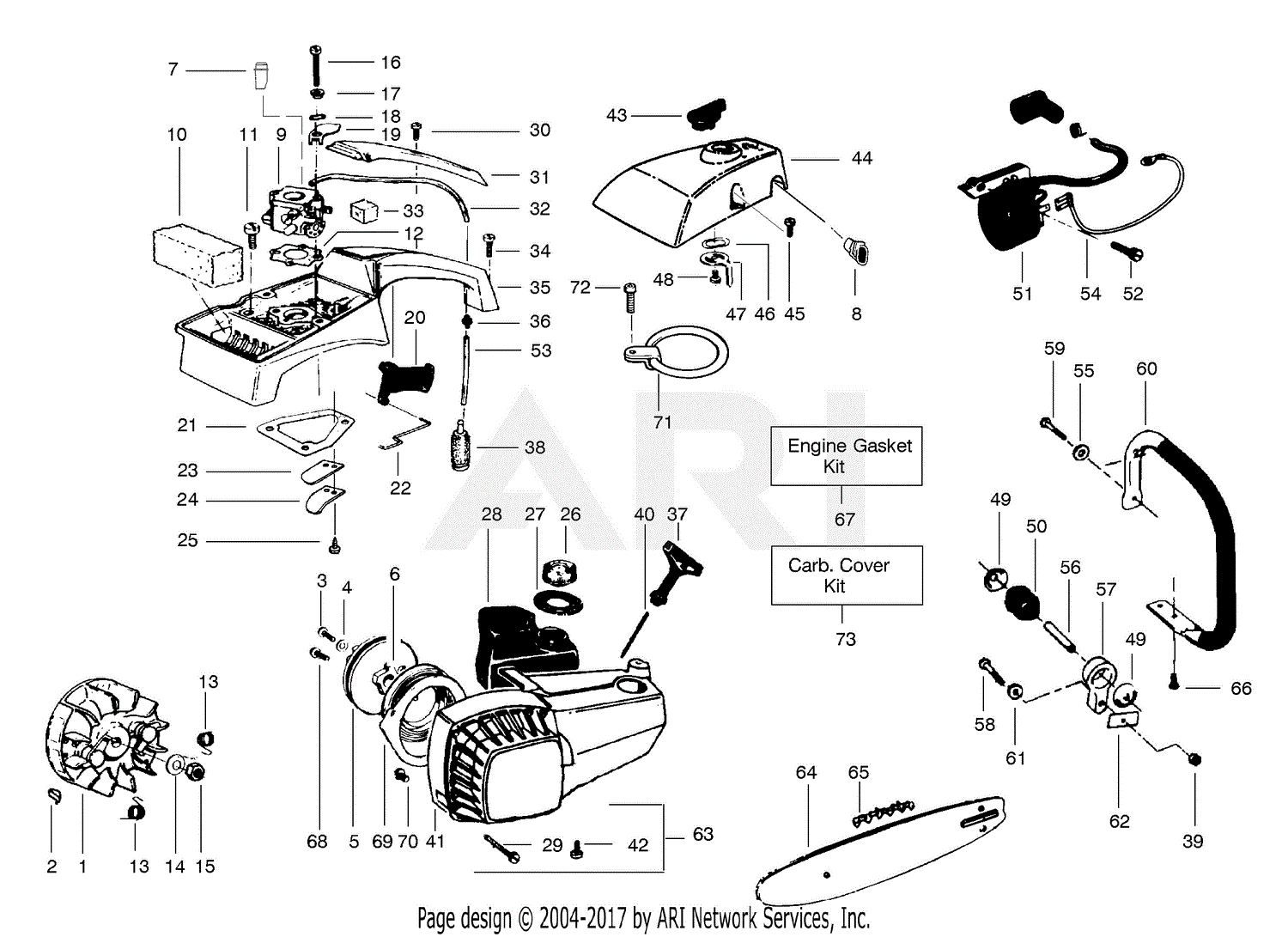 Poulan S23 Arbor Pro Parts Diagram For External Power Unit